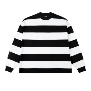 Striped Crew Neck Sweatshirt
