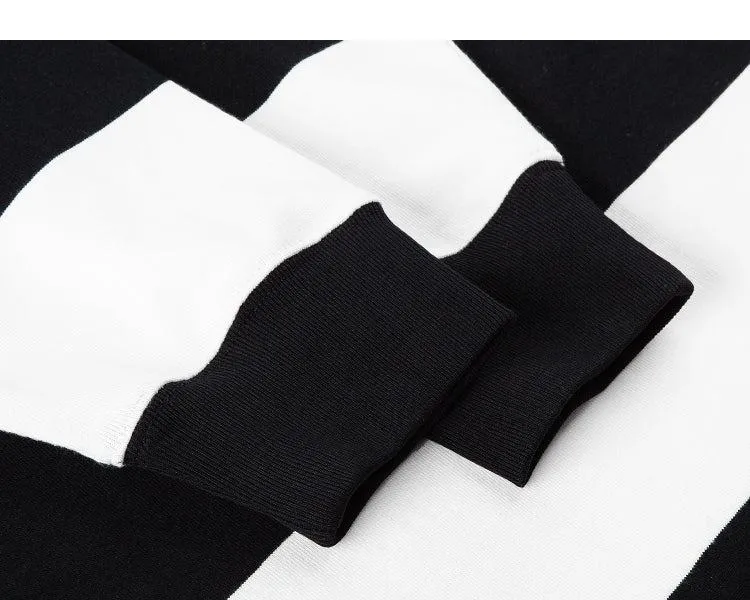Striped Crew Neck Sweatshirt
