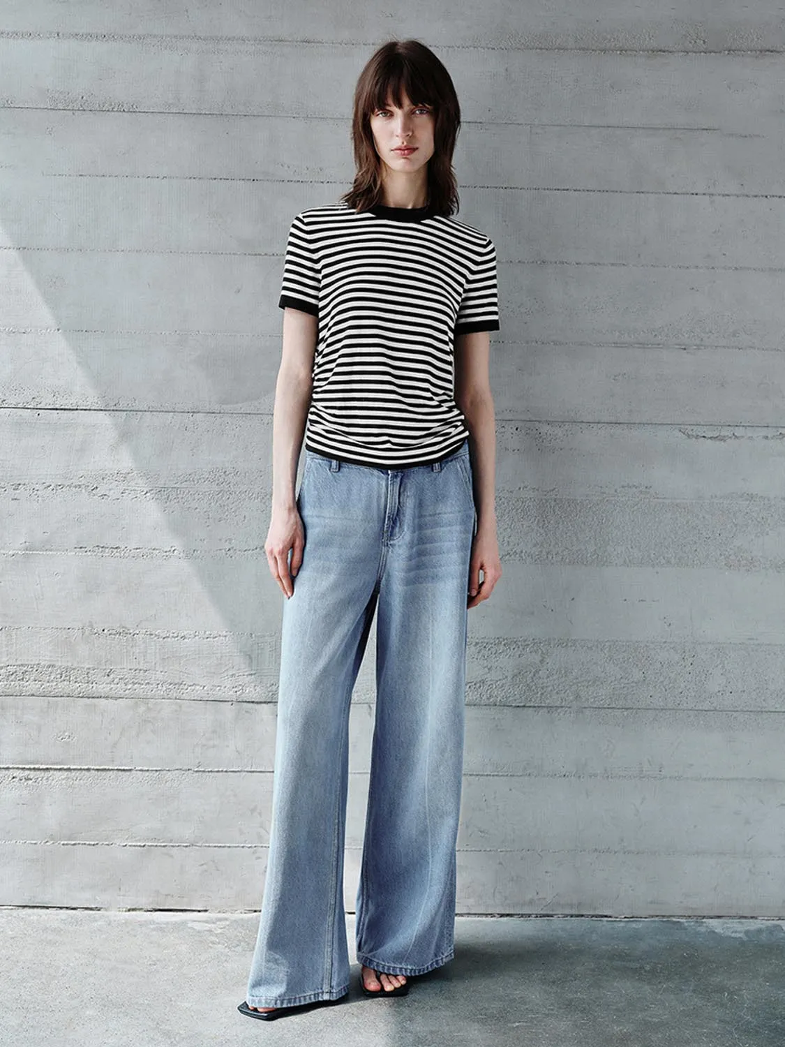 Striped Knitted T-Shirts