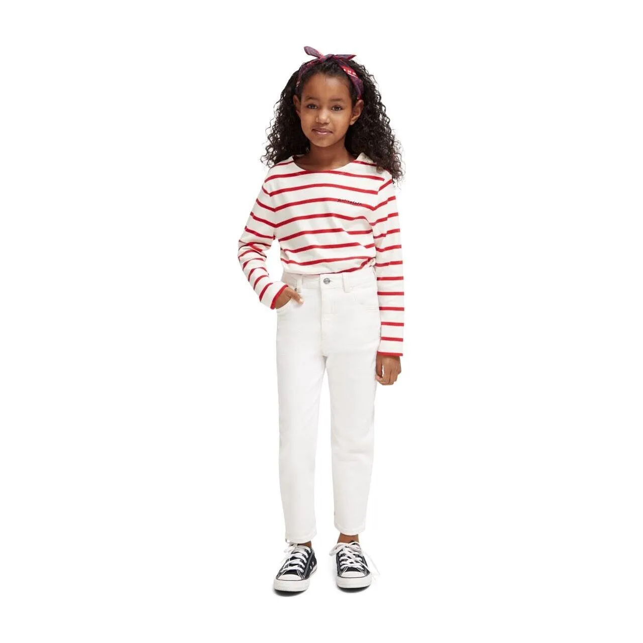 Striped Yarn-Dyed Long Sleeved T-Shirt