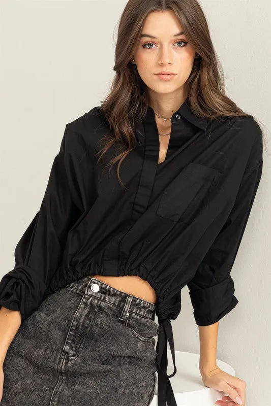 Style-Struck Drawstring Top