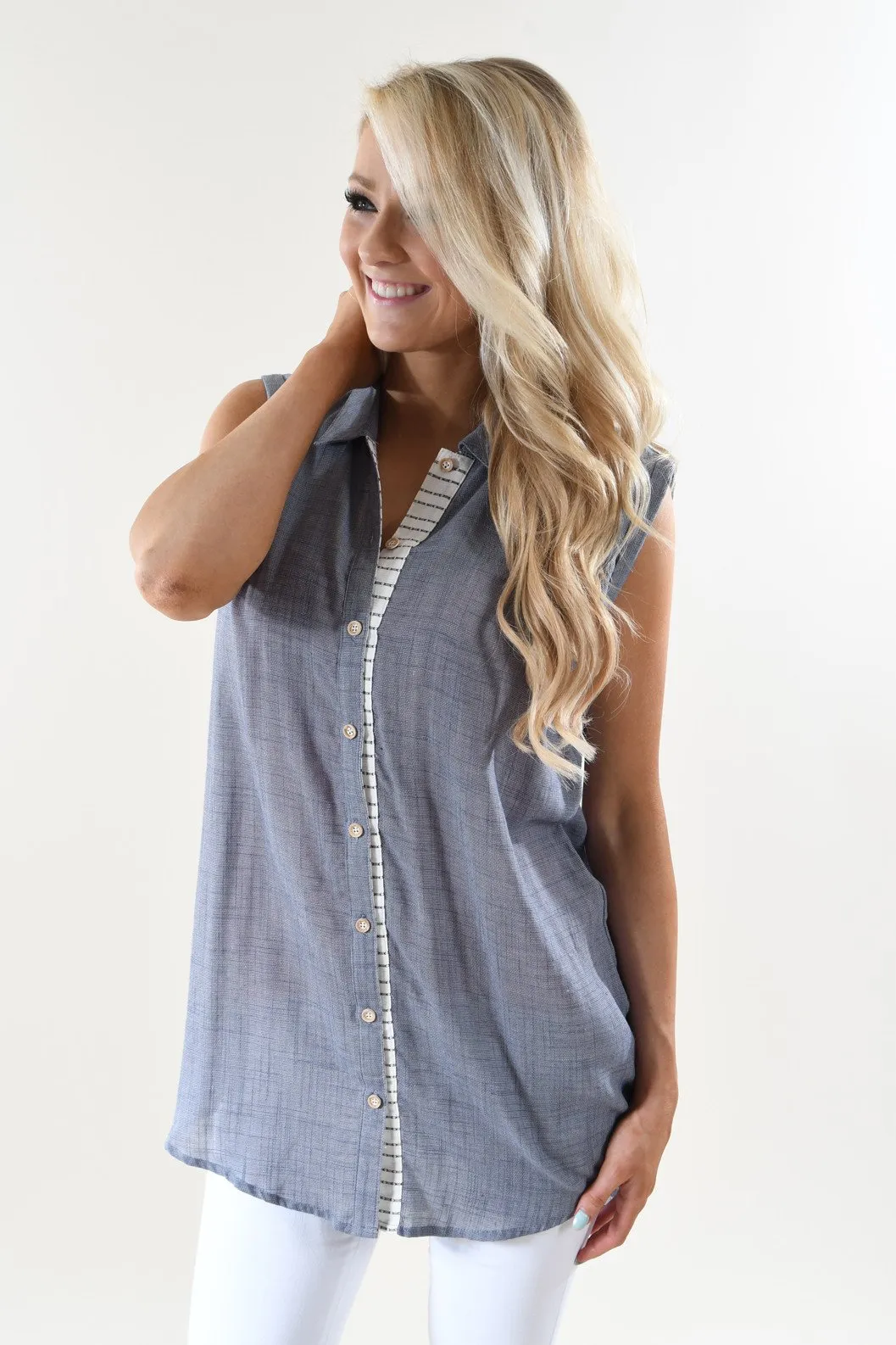 Summer Destination Sleeveless Top