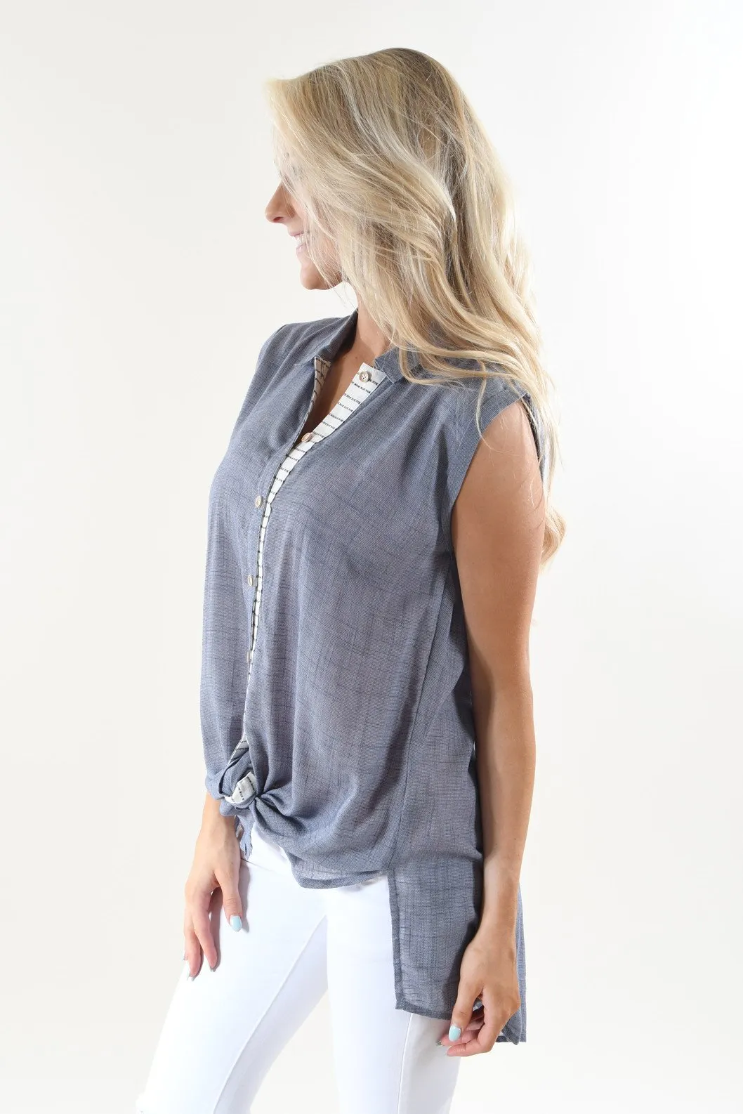 Summer Destination Sleeveless Top