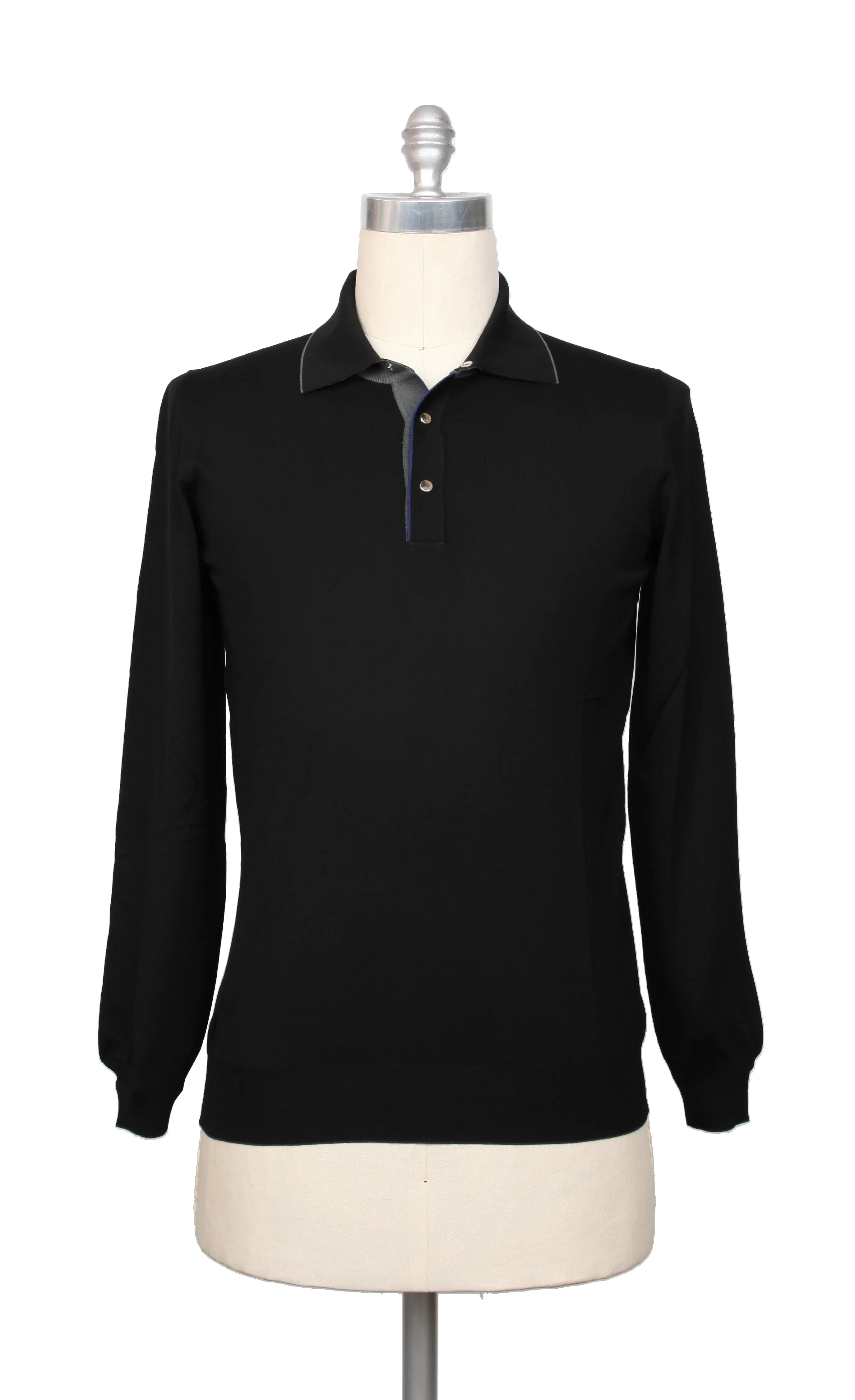 Svevo Parma Black 1/4 Button Sweater