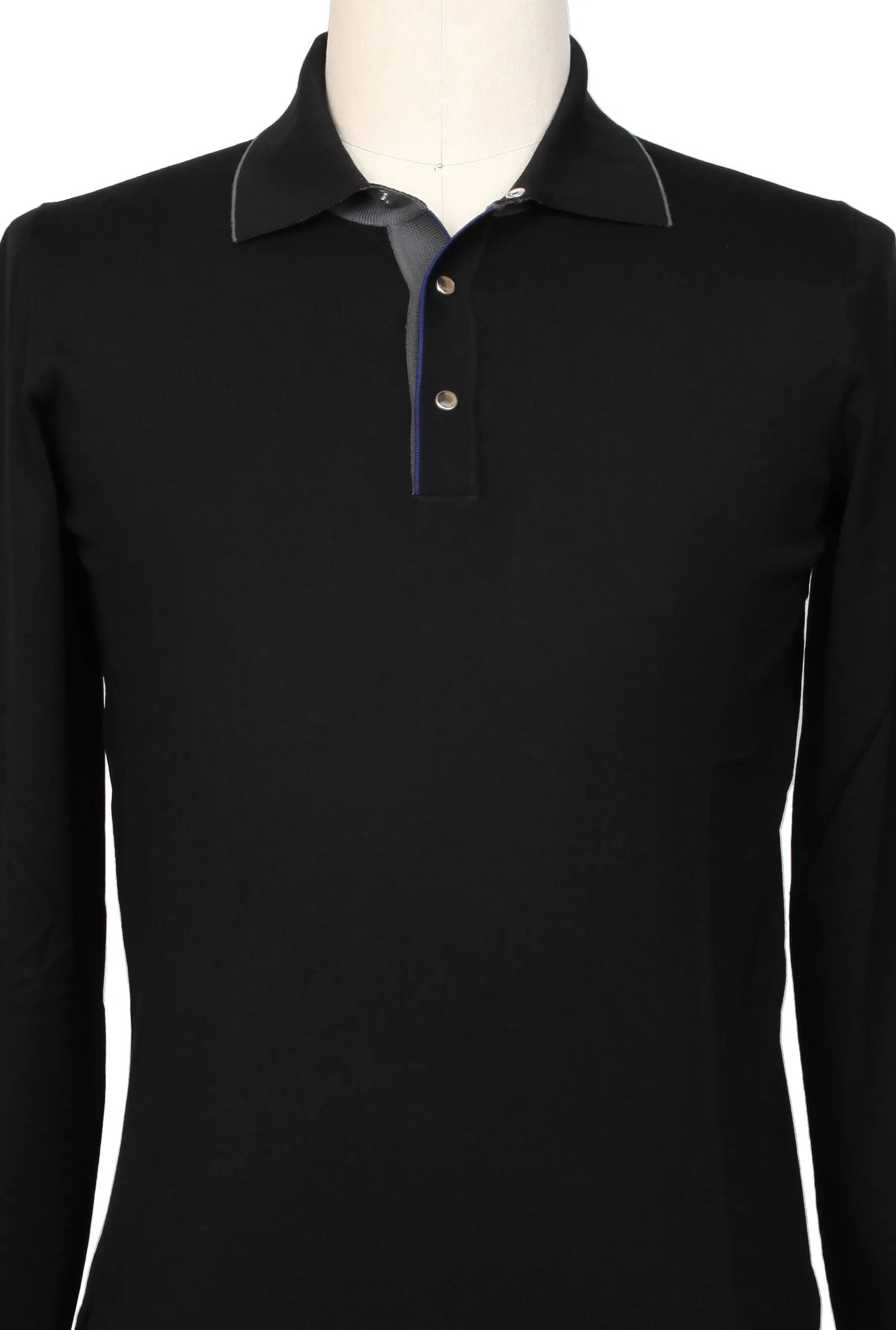 Svevo Parma Black 1/4 Button Sweater