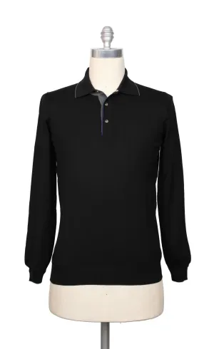 Svevo Parma Black 1/4 Button Sweater
