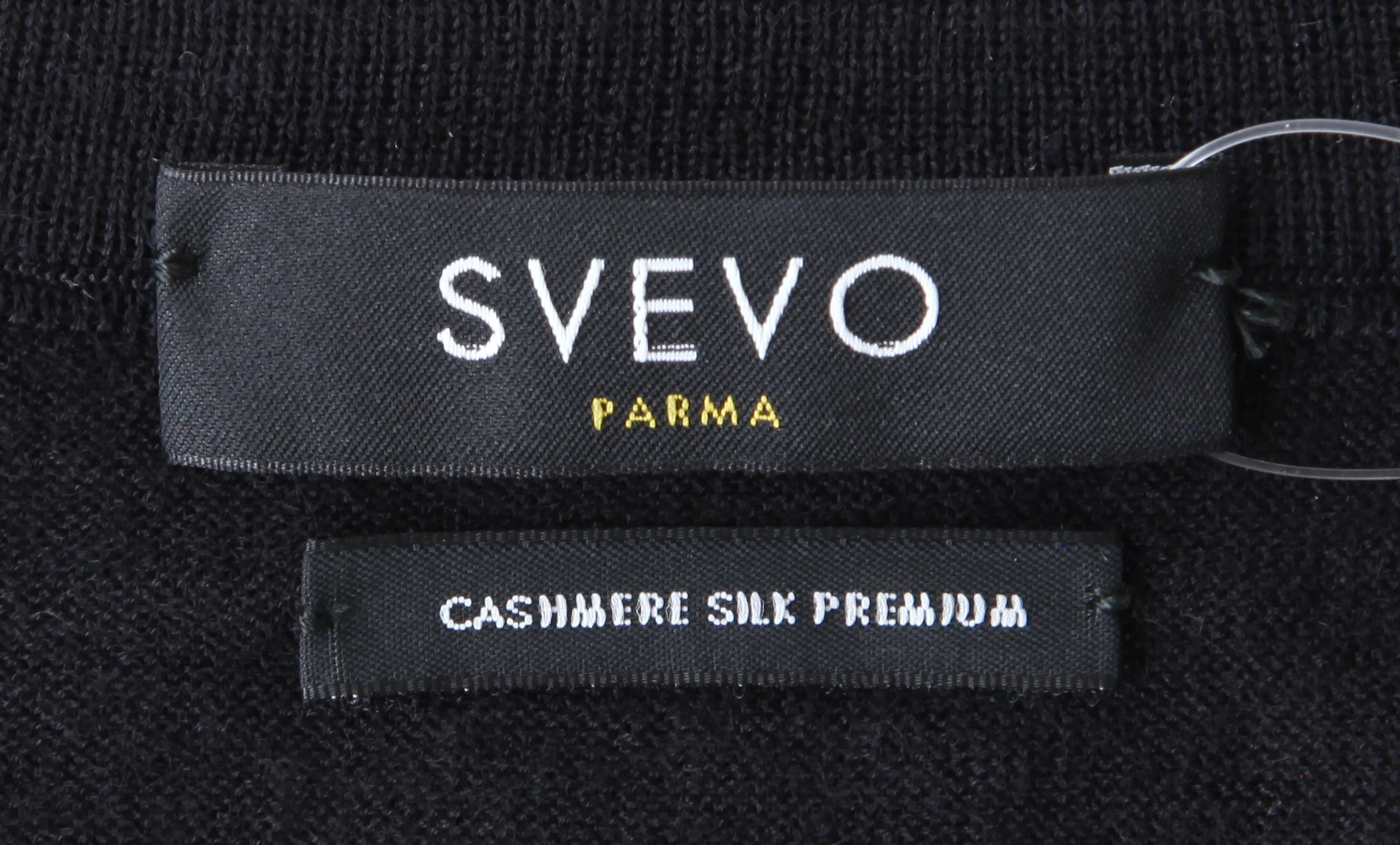 Svevo Parma Black Crewneck Sweater
