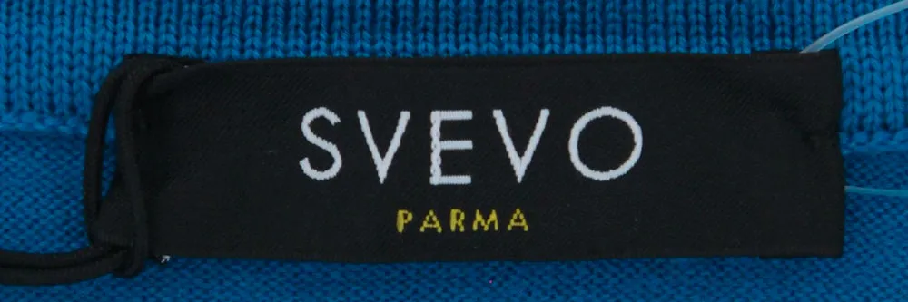 Svevo Parma Blue 1/4 Button Polo Sweater