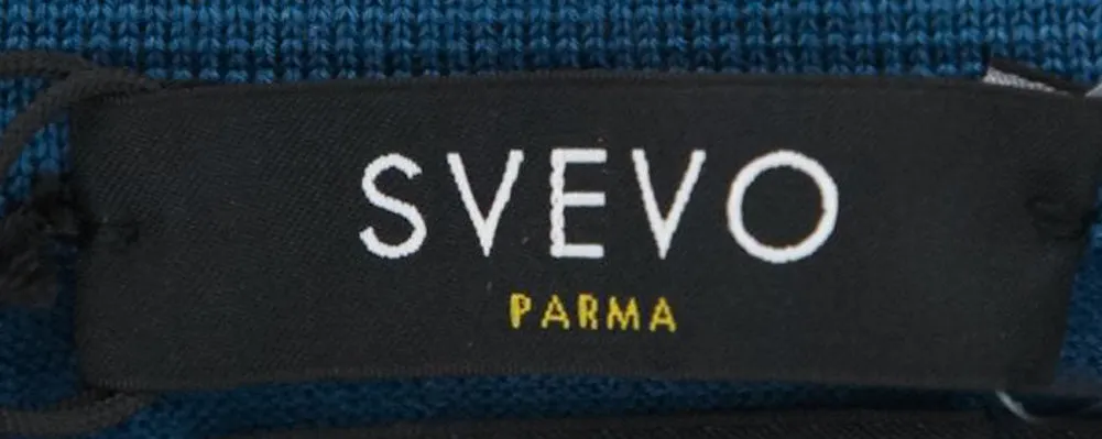 Svevo Parma Blue 1/4 Button Polo Sweater