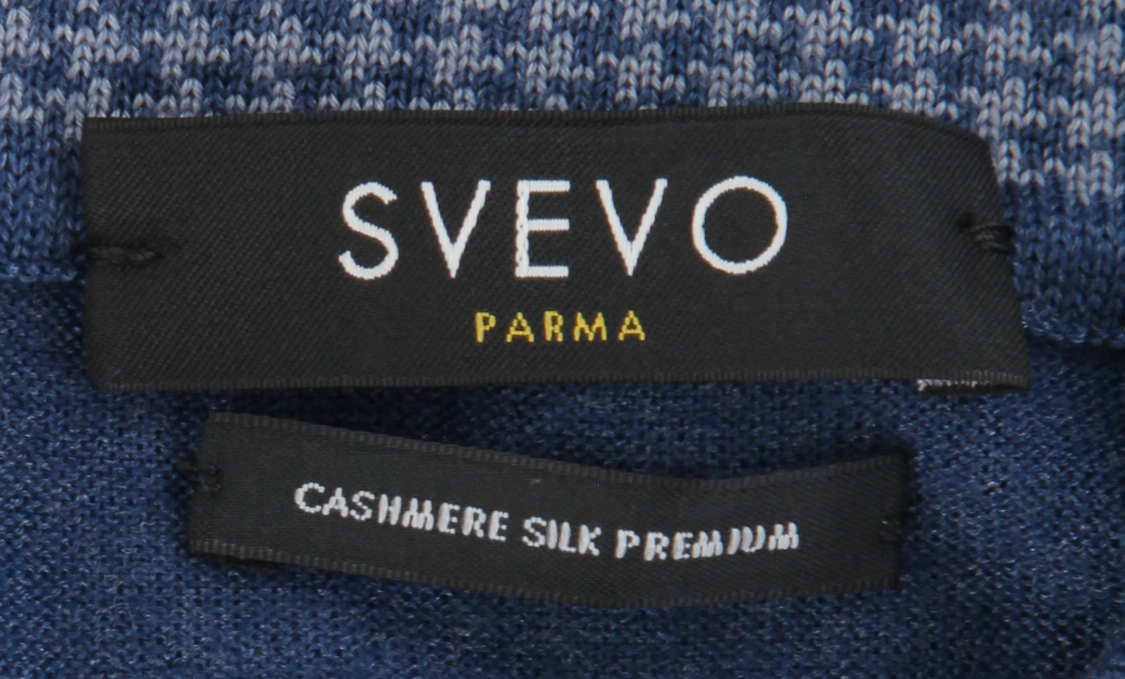 Svevo Parma Blue 1/4 Button Polo Sweater