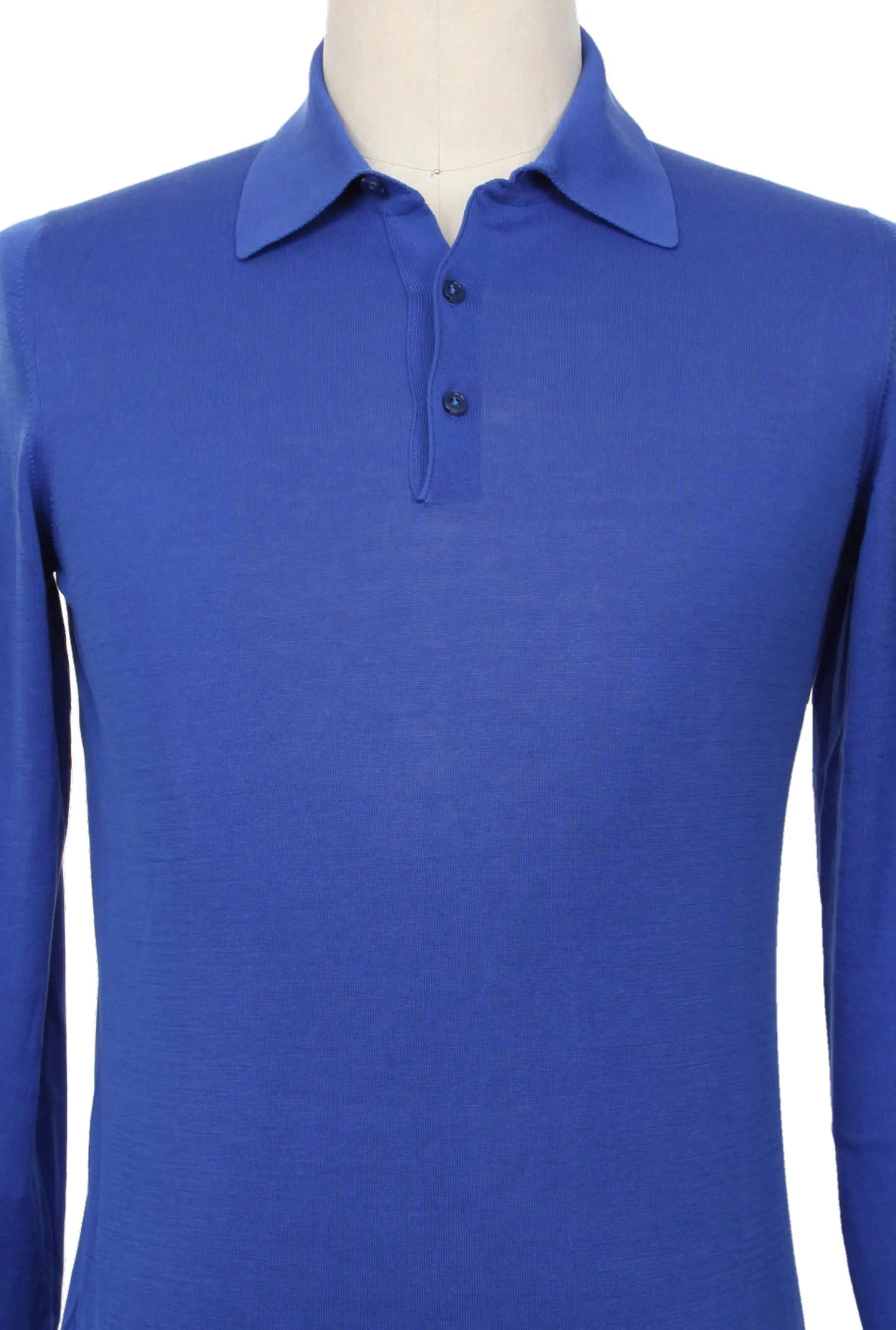 Svevo Parma Blue 1/4 Button Polo Sweater