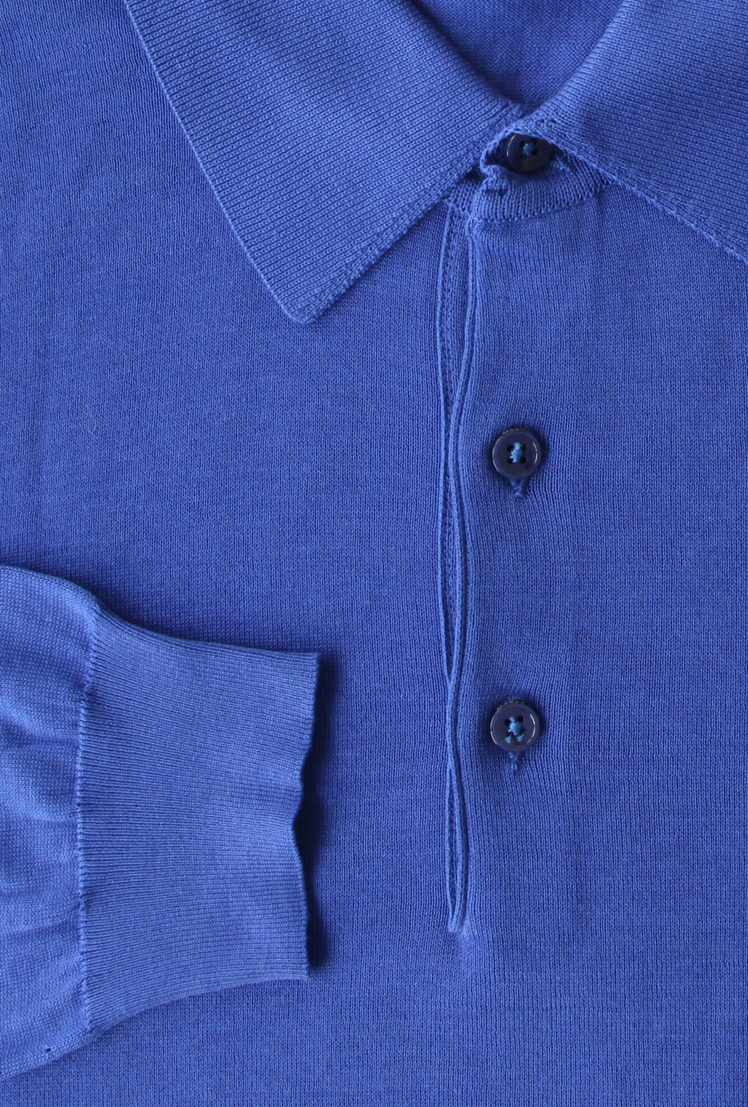 Svevo Parma Blue 1/4 Button Polo Sweater
