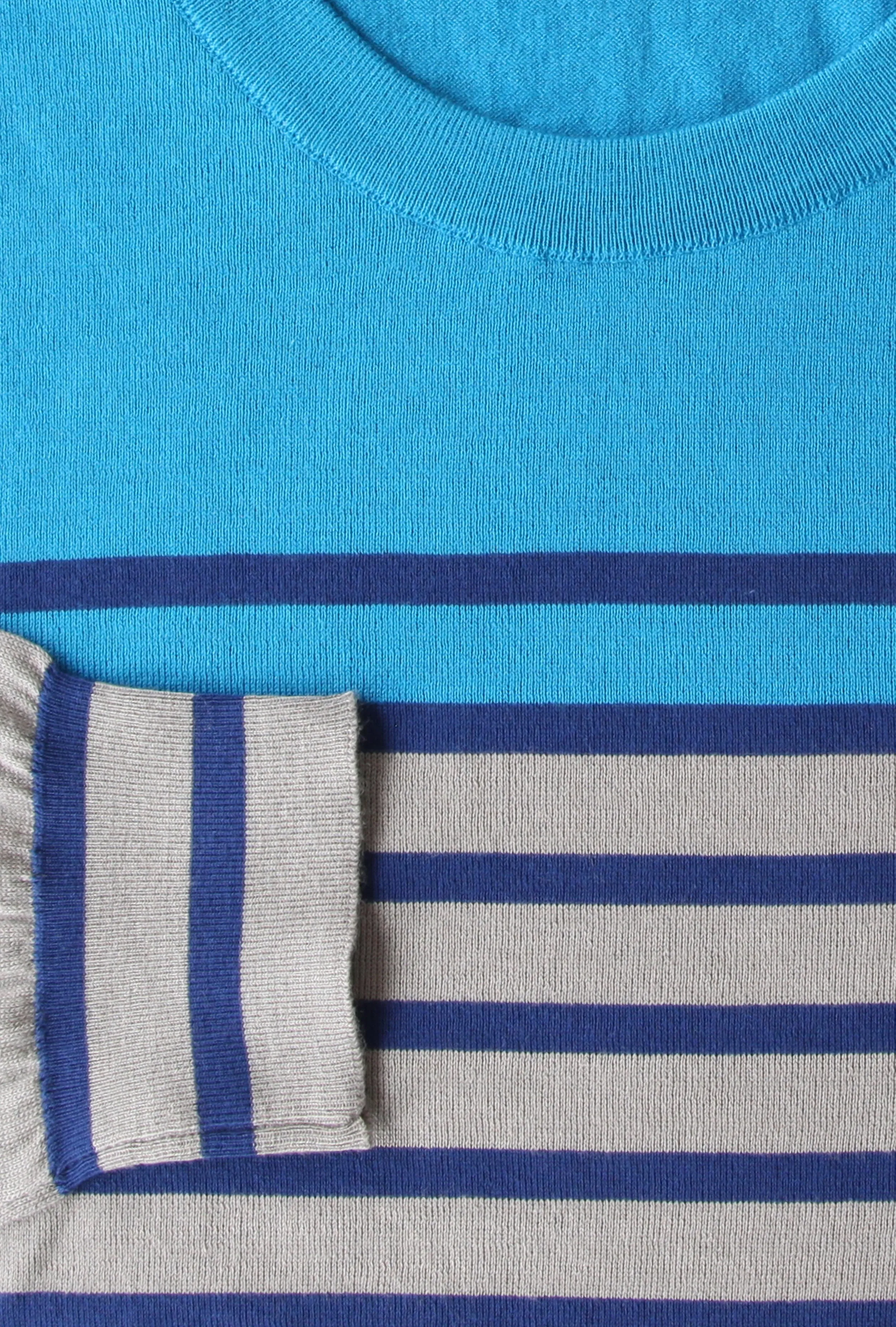 Svevo Parma Blue Crewneck Sweater