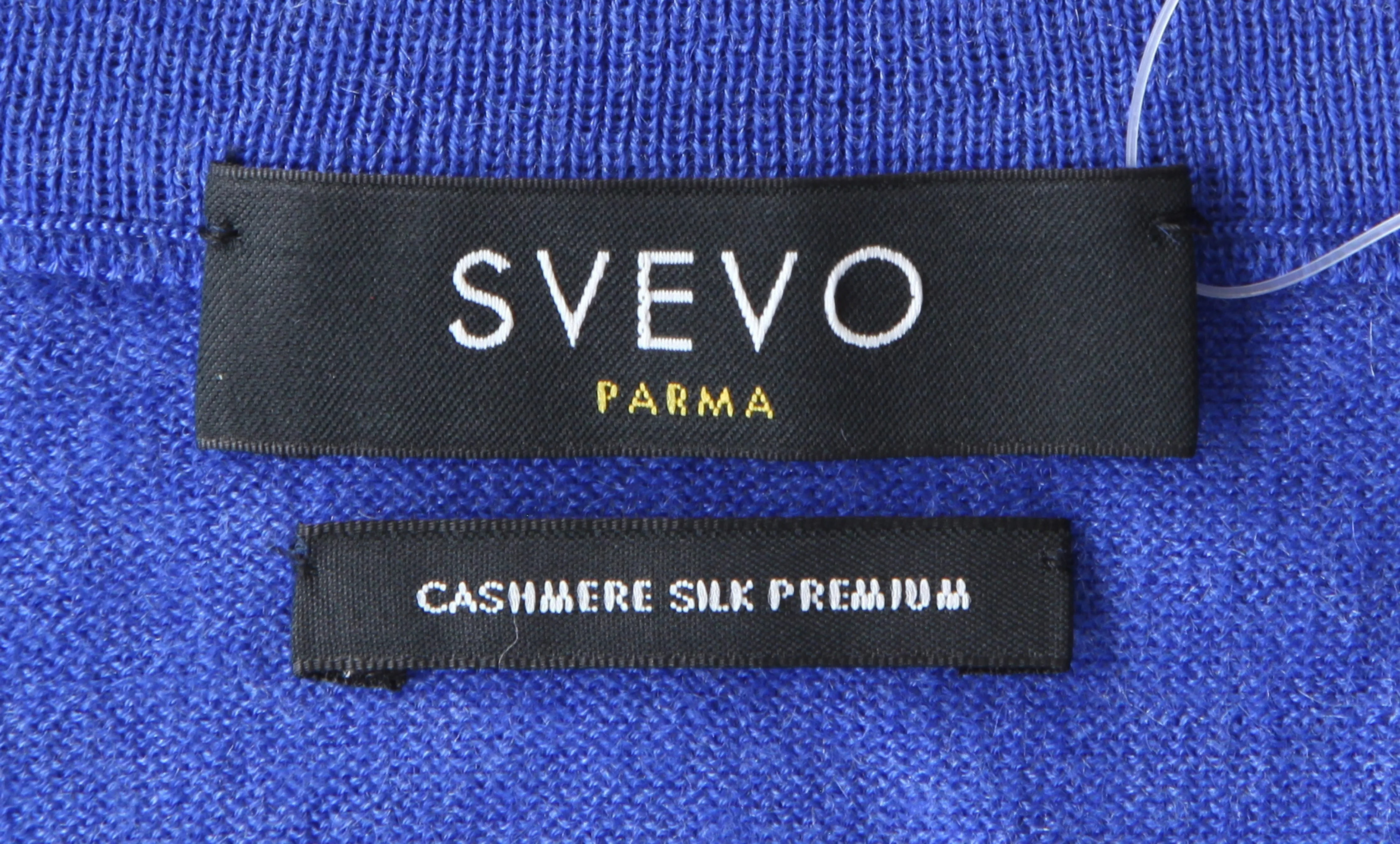 Svevo Parma Blue Crewneck Sweater