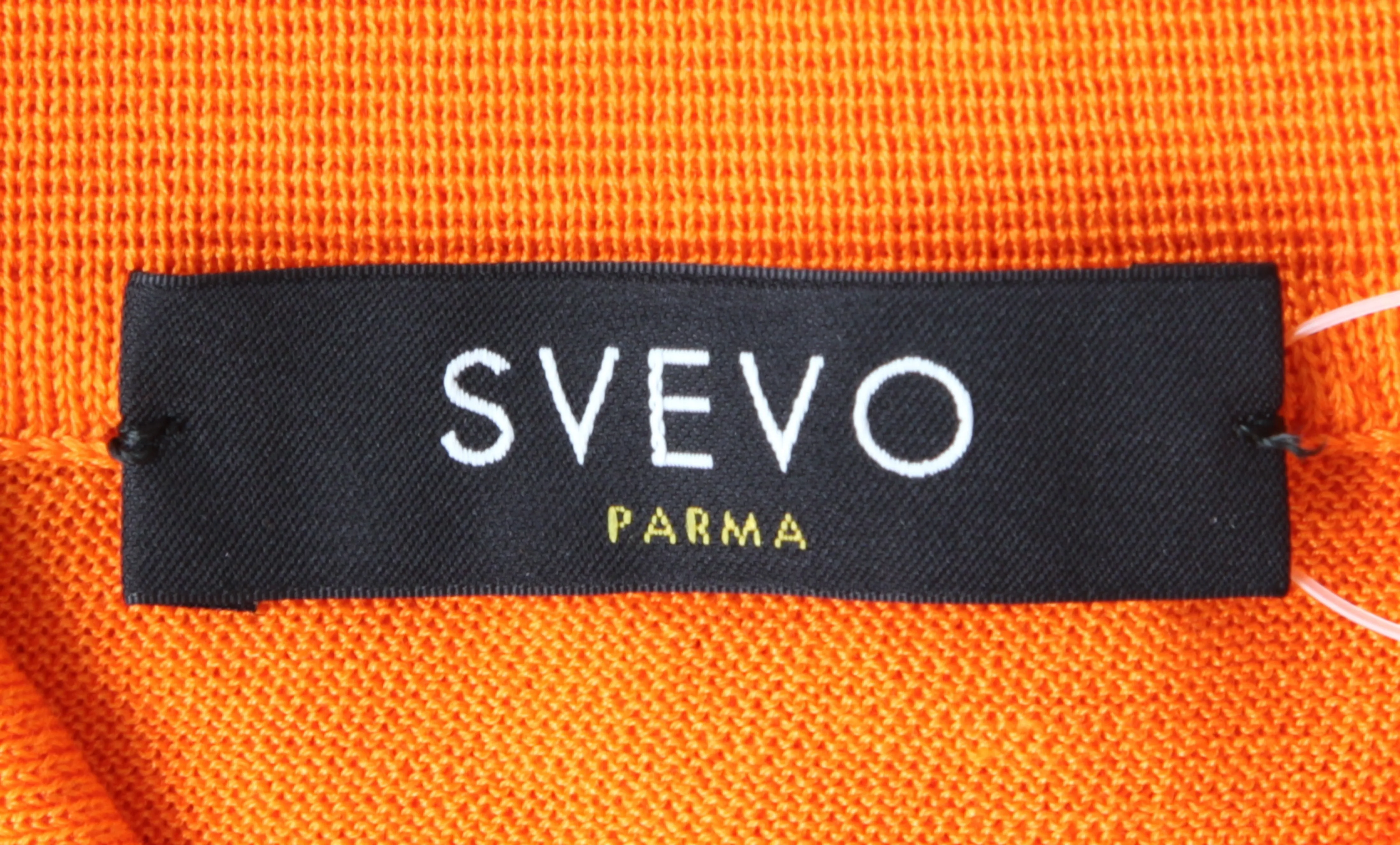 Svevo Parma Orange 1/4 Button Sweater