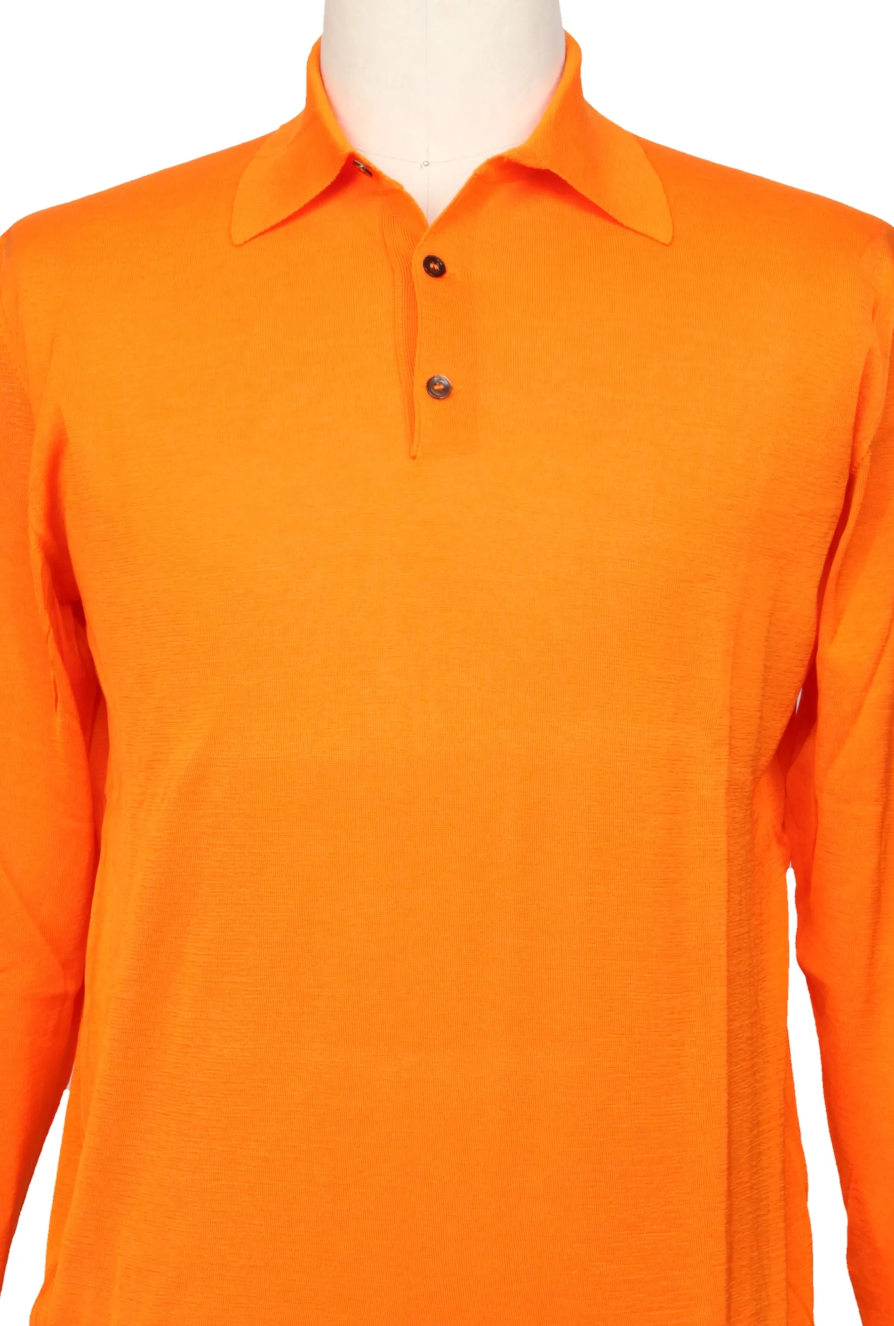 Svevo Parma Orange 1/4 Button Sweater