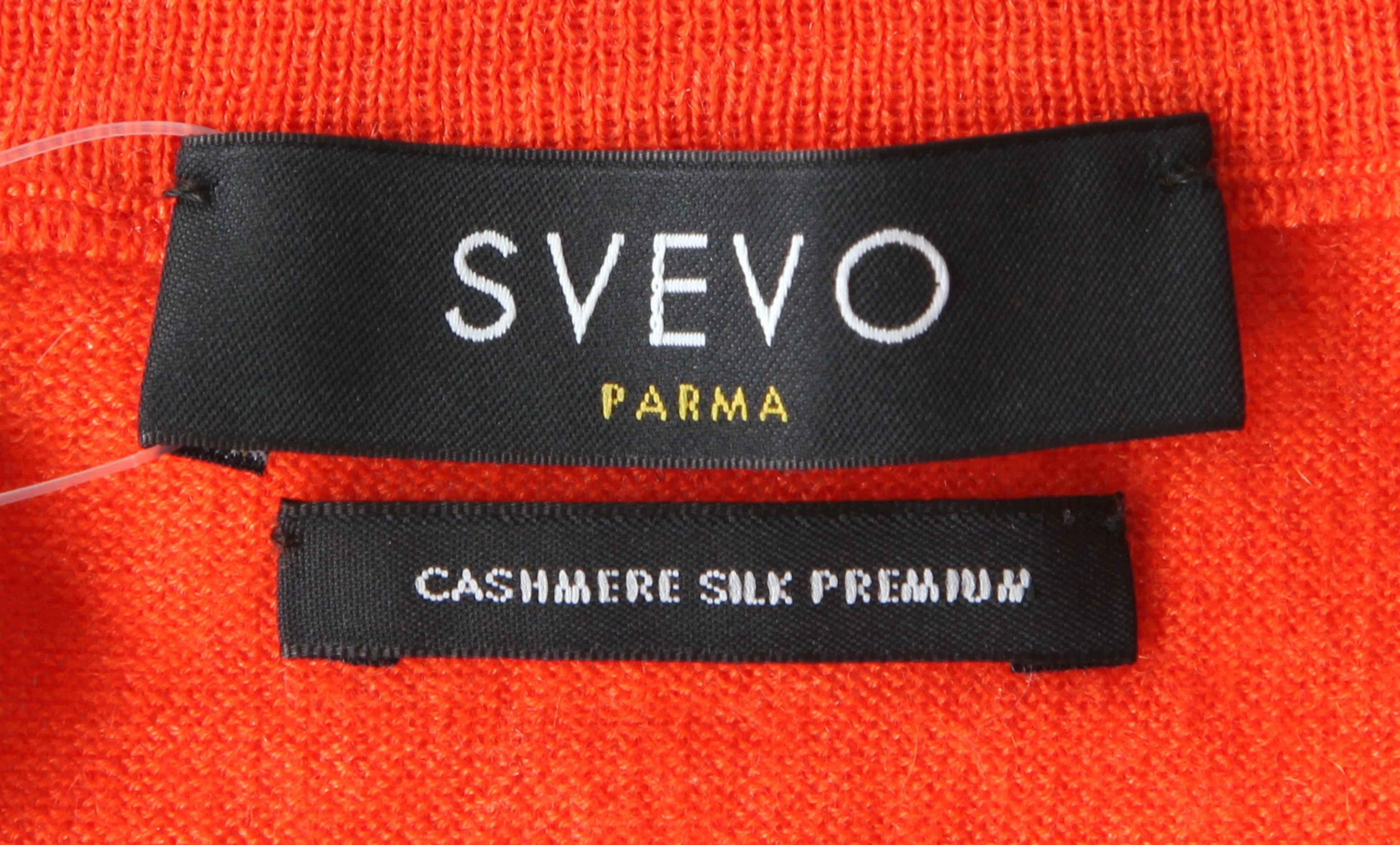 Svevo Parma Orange Crewneck Sweater