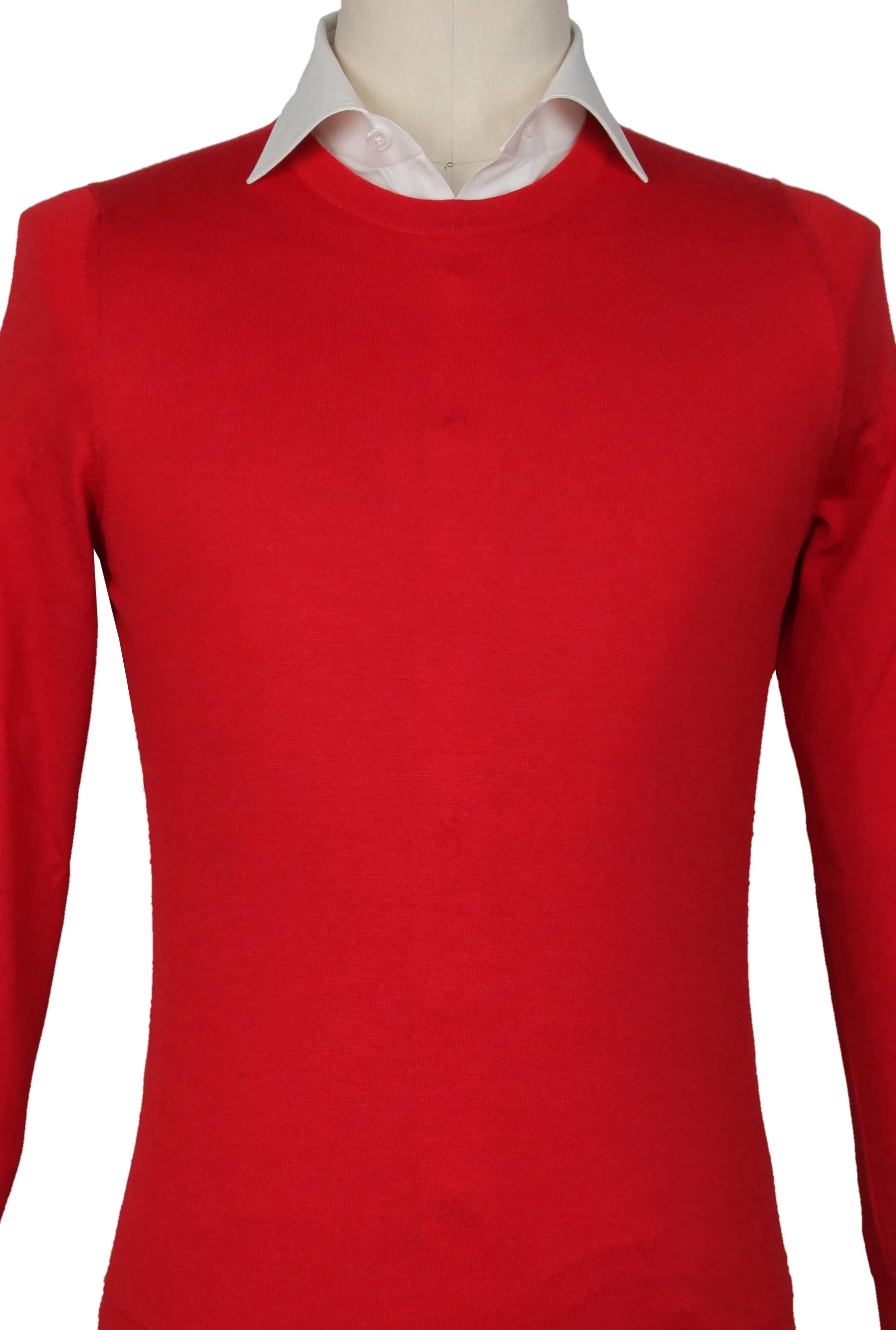 Svevo Parma Red Crewneck Sweater