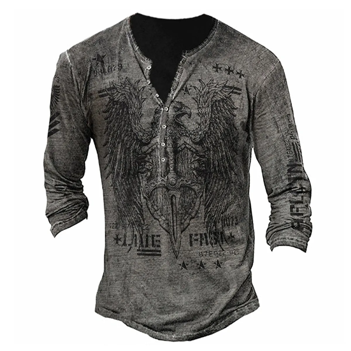 T-shirt vintage moto homme longue manche
