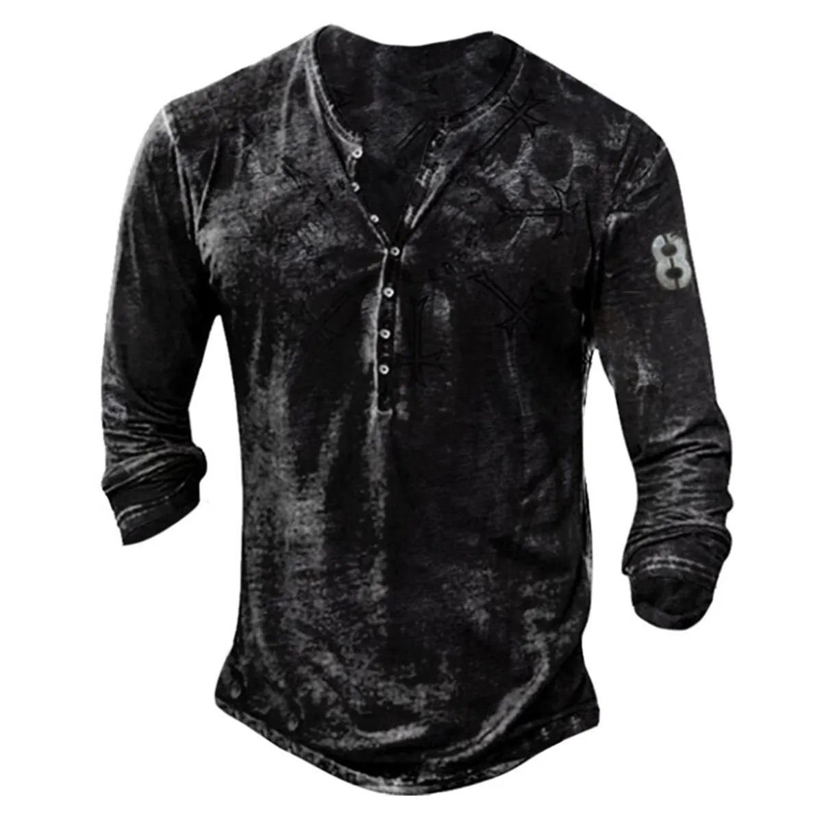 T-shirt vintage moto homme longue manche