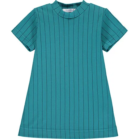 Teal Striped Dress - Retired
