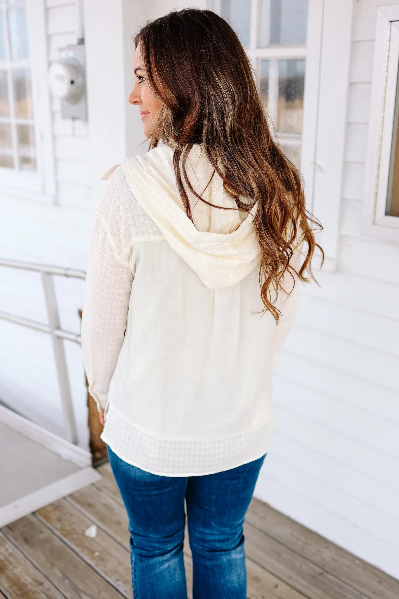 Thalia Button Down Cotton Shirt - Off White