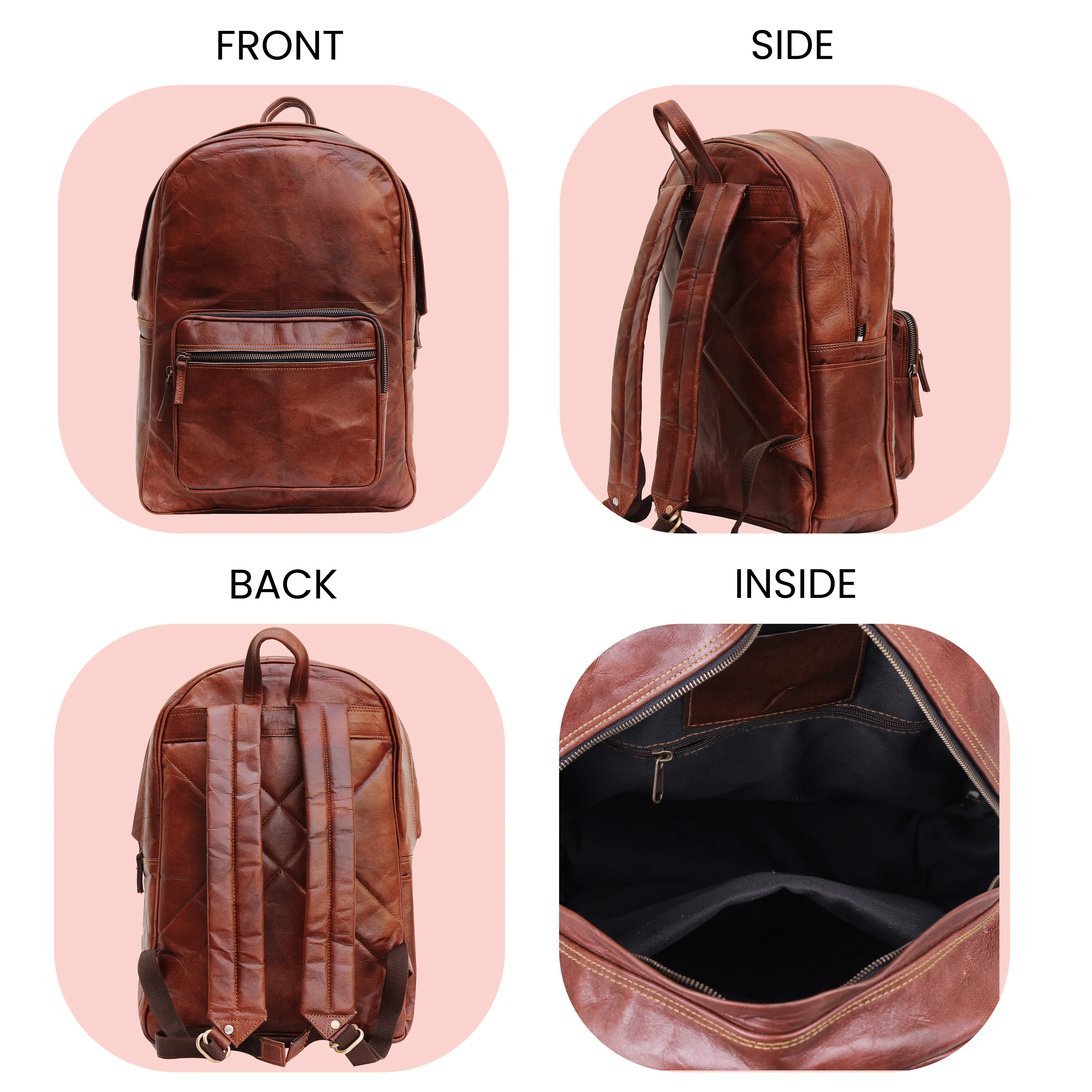 The Apricus | Leather Backpack