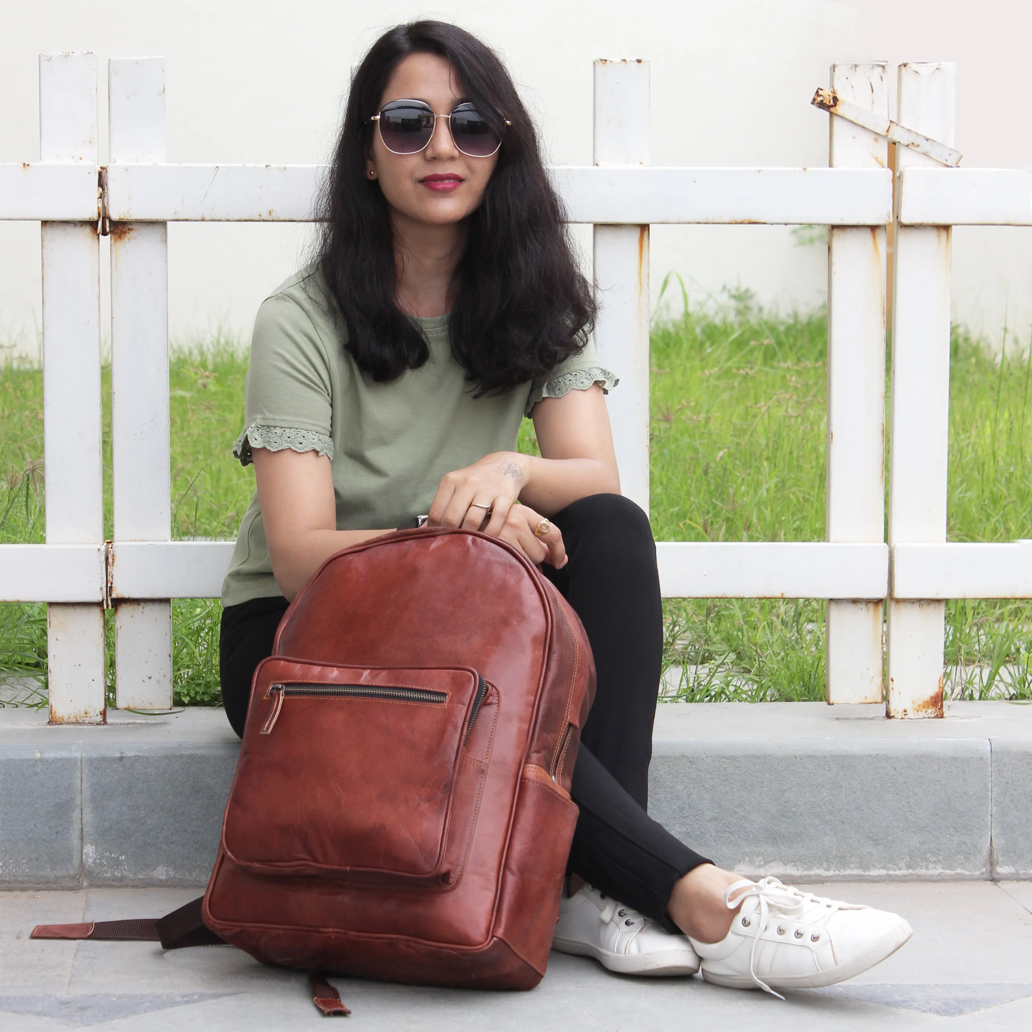 The Apricus | Leather Backpack