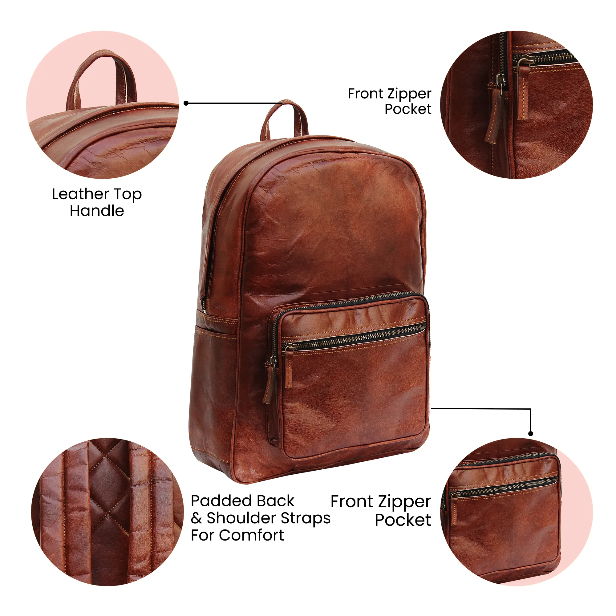 The Apricus | Leather Backpack