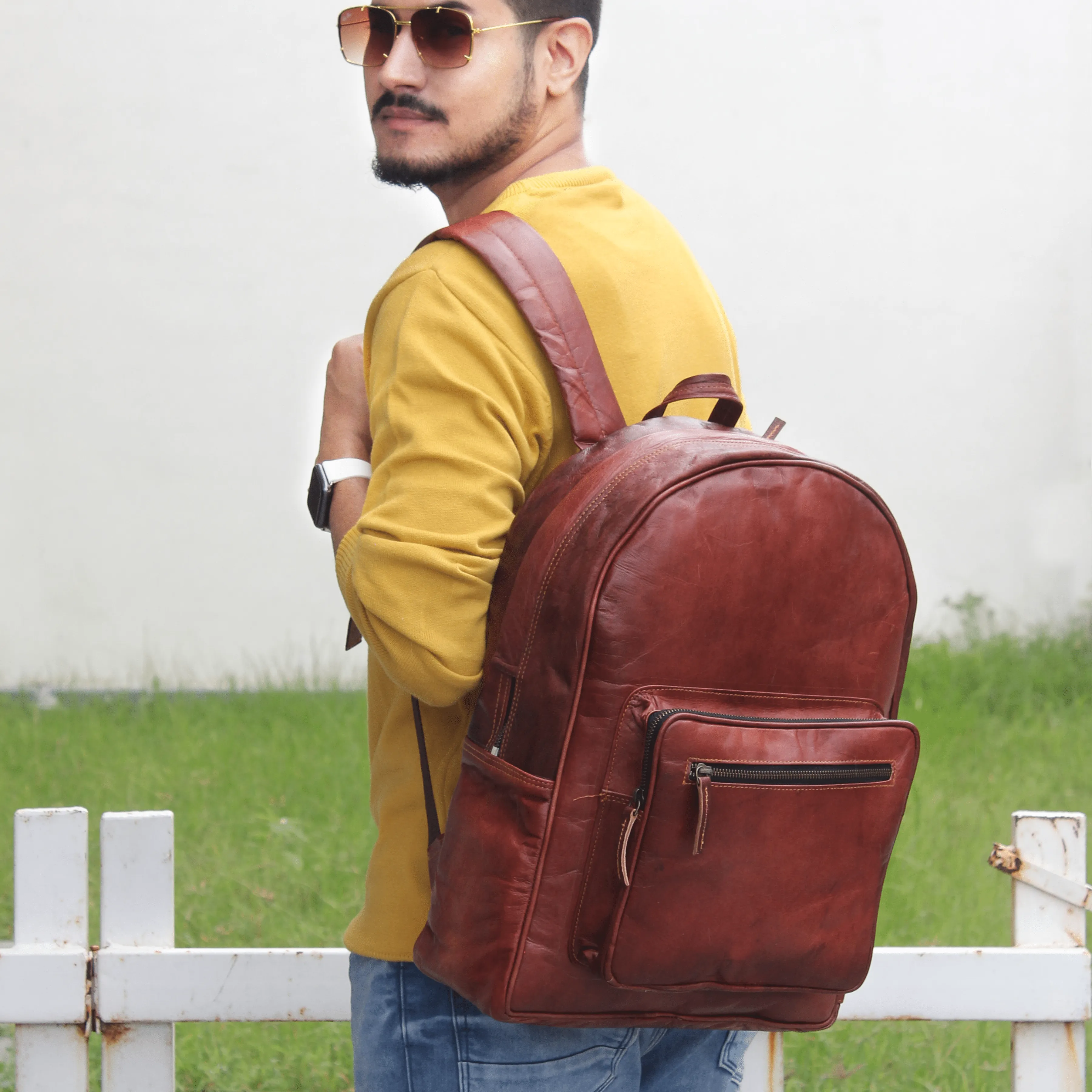 The Apricus | Leather Backpack