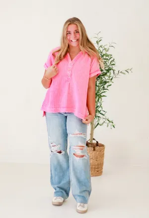 The Everyday Top in Fuschia