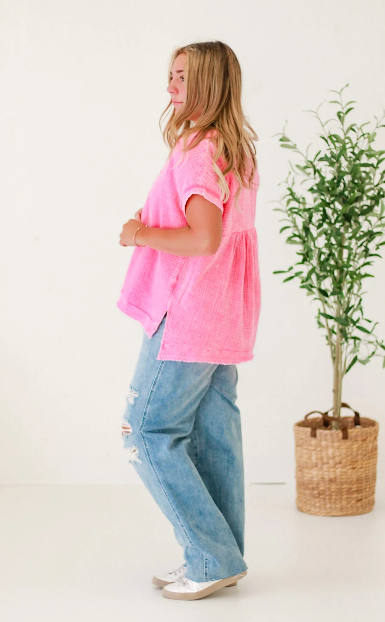 The Everyday Top in Fuschia