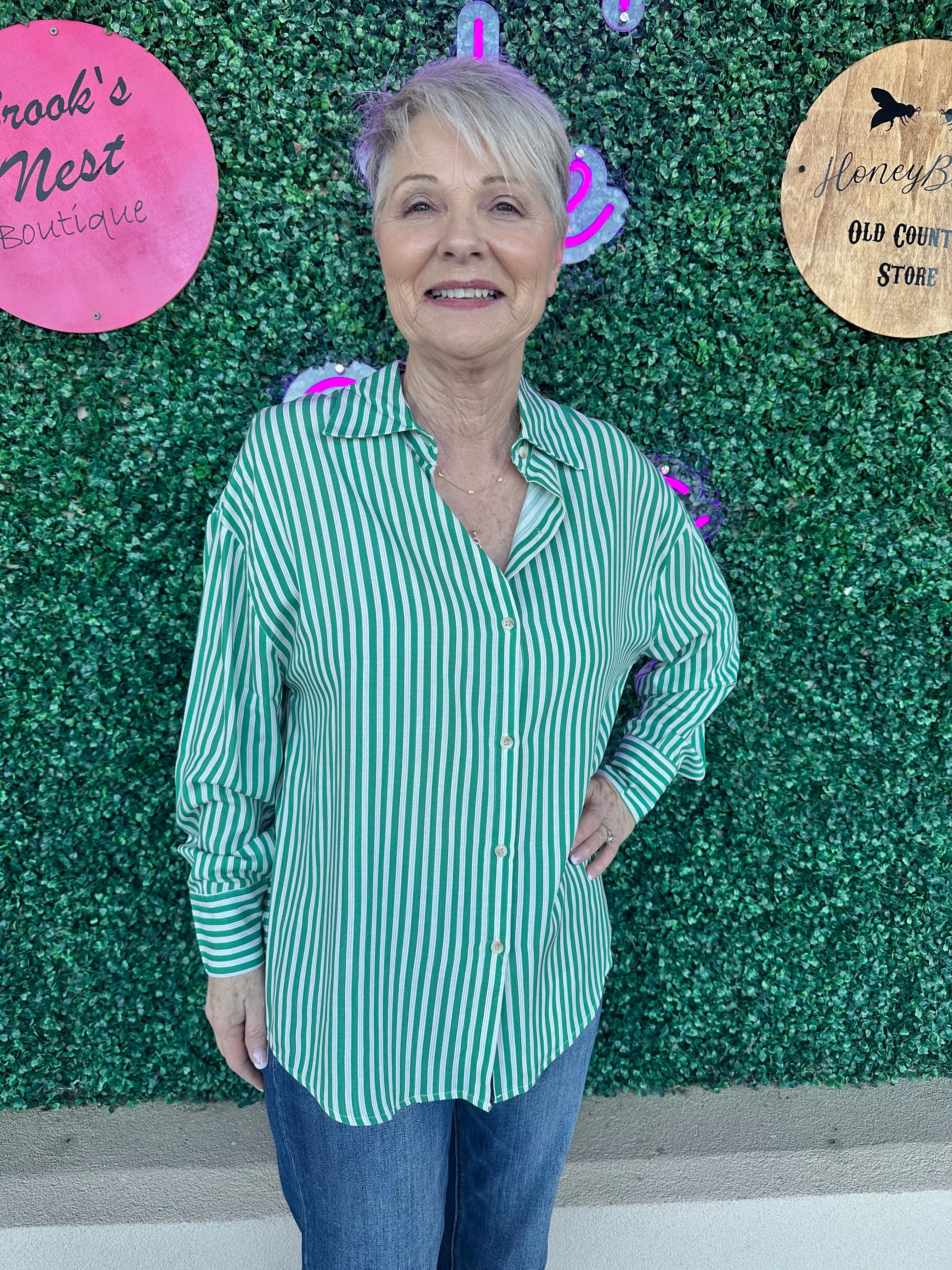 The Kathryn Green Button Up