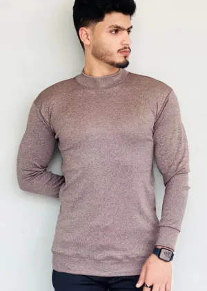 THE LIGHT-BROWN CREWNECK-FT