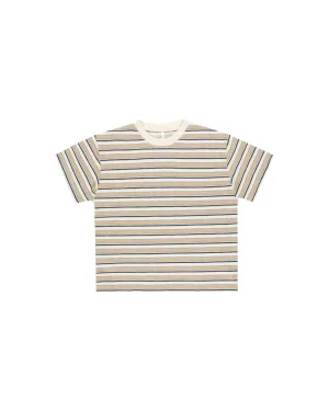 The Relaxed Tee by Rylee   Cru - Blue Vintage Stripe - BABY