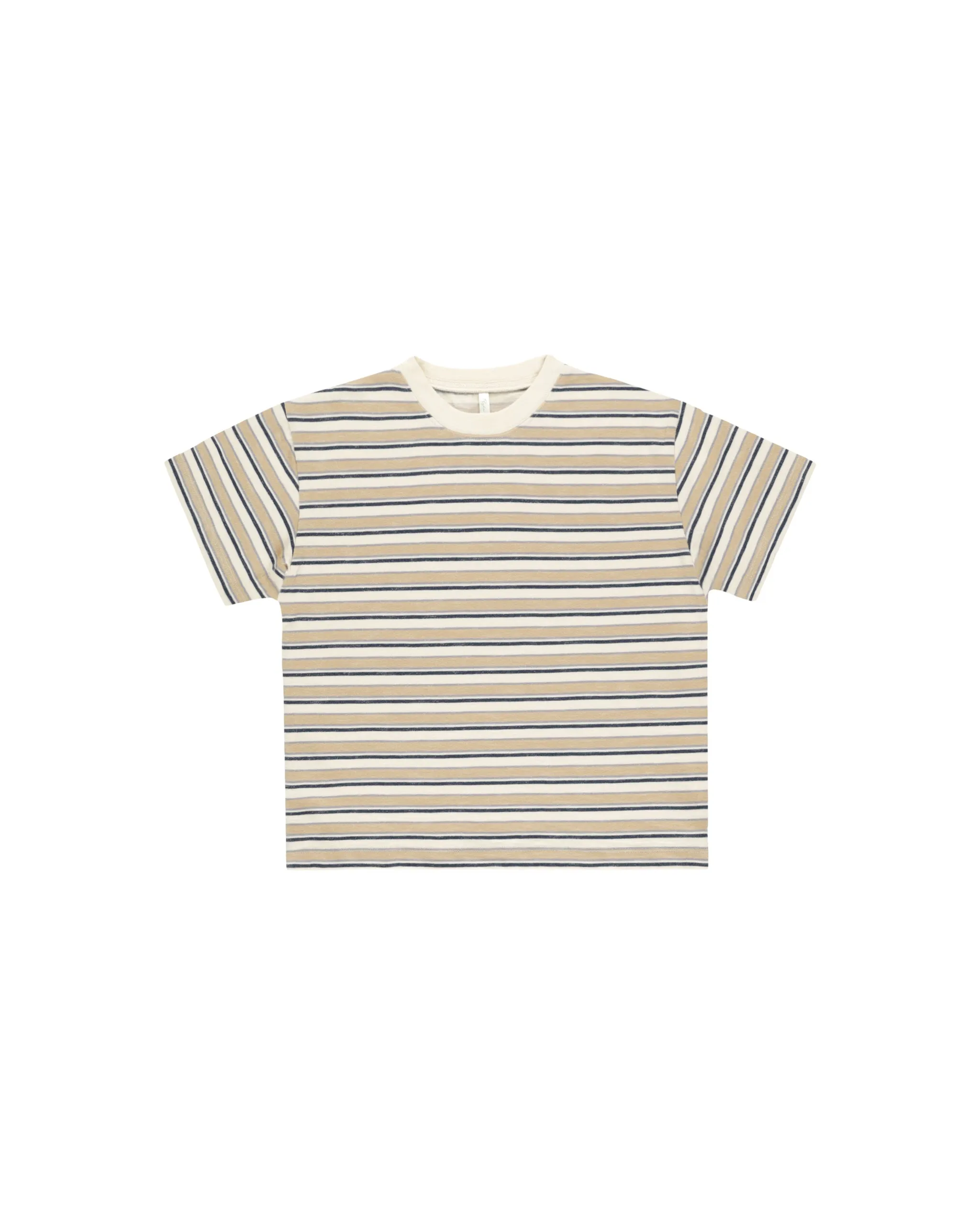 The Relaxed Tee by Rylee   Cru - Blue Vintage Stripe - BABY