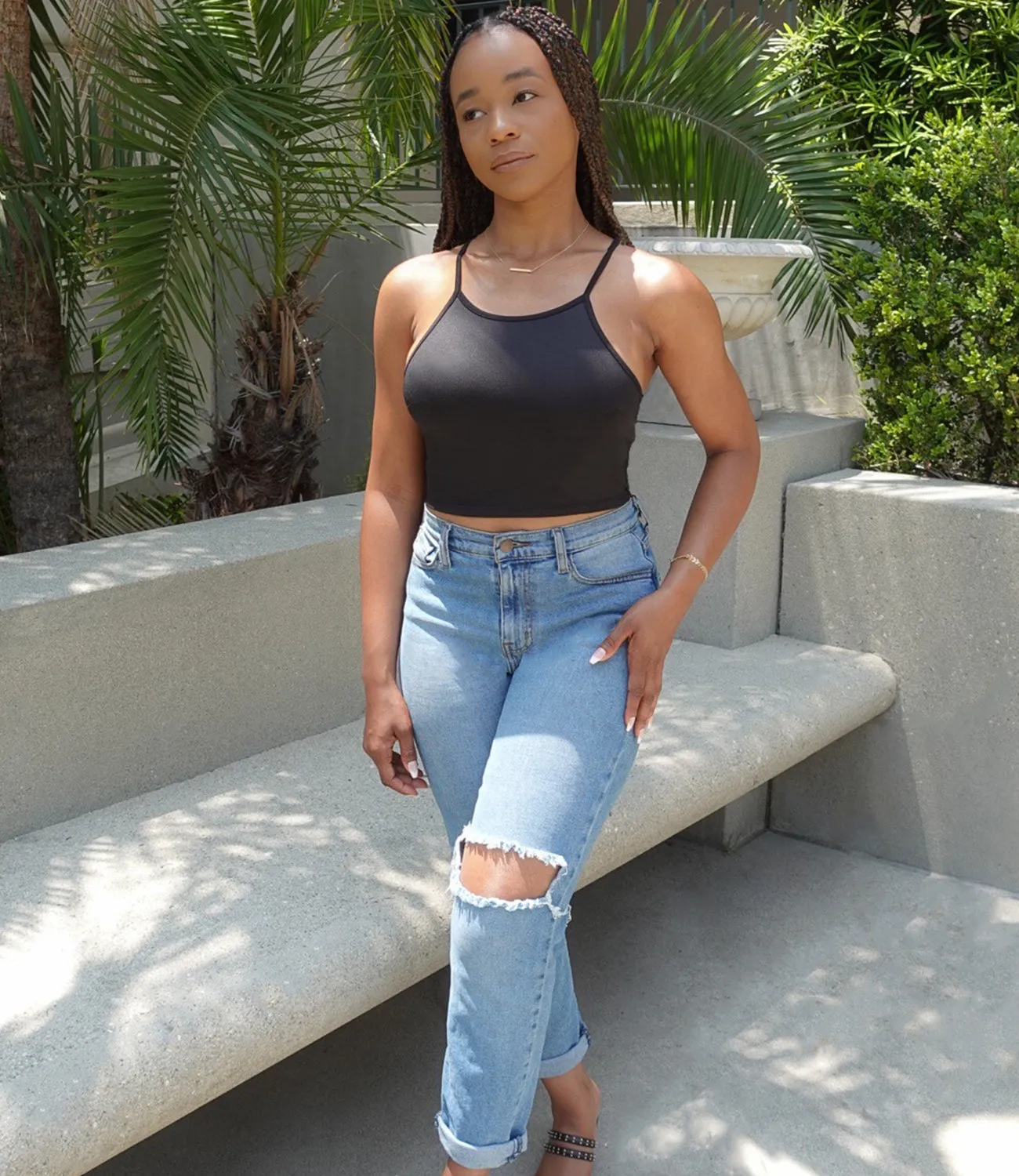 The Usual Crop Top(Black)