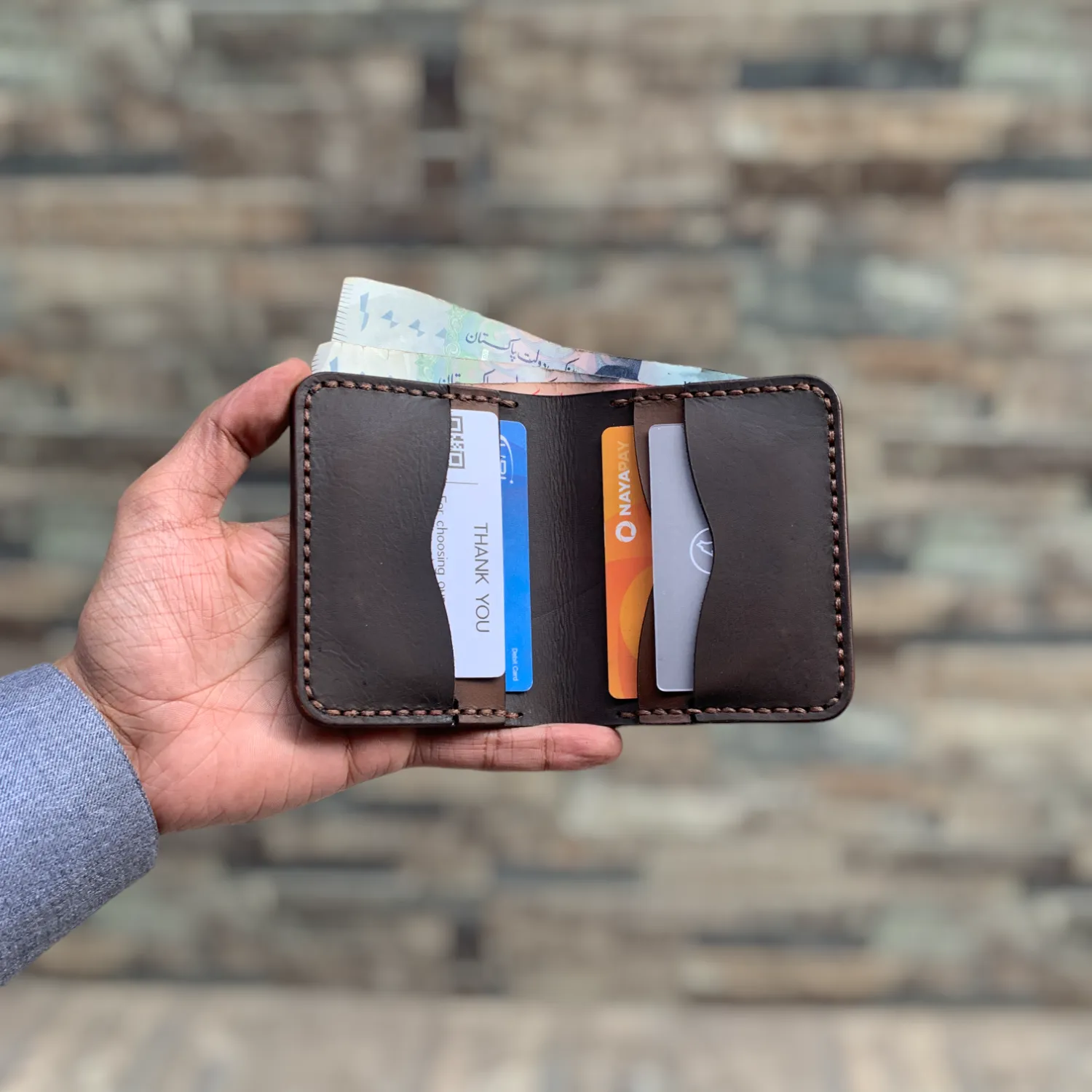 The Vertique - A Leather Cardholder Wallet