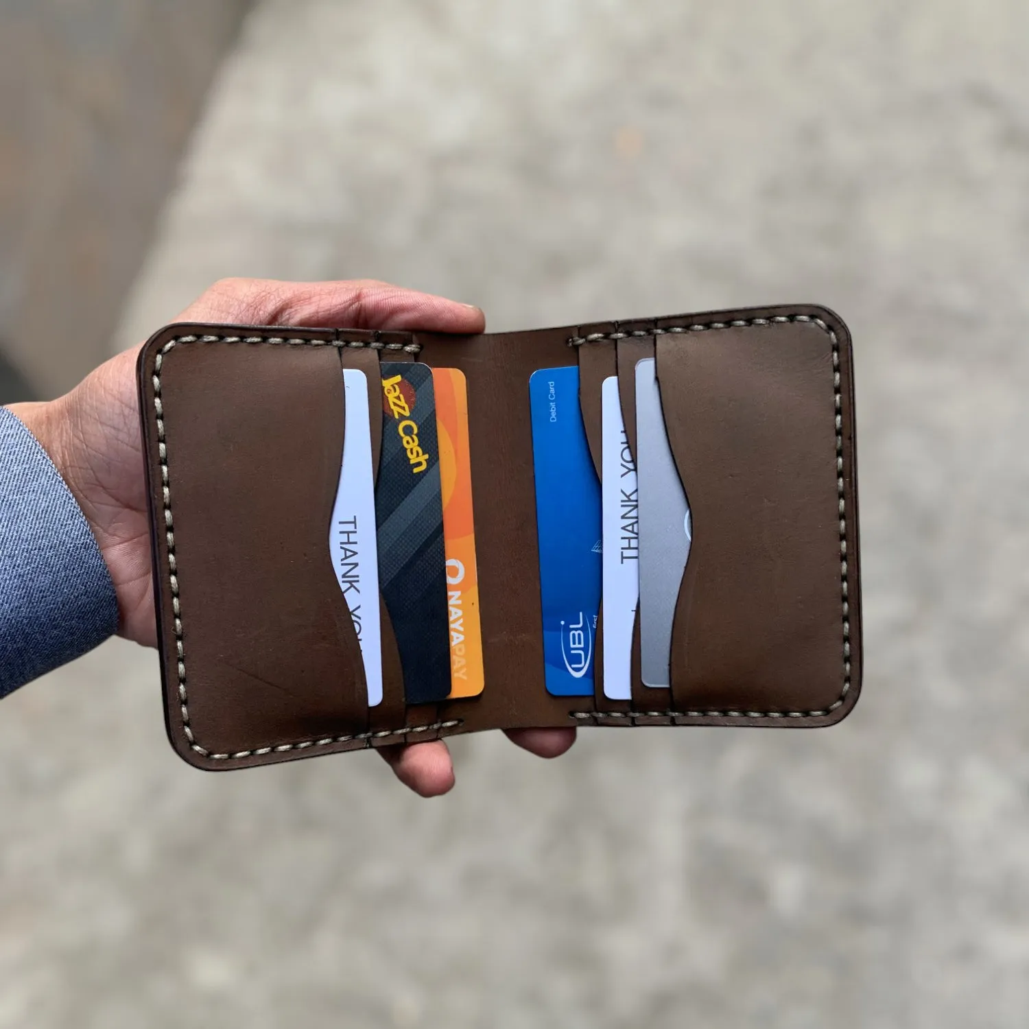 The Vertique - A Leather Cardholder Wallet