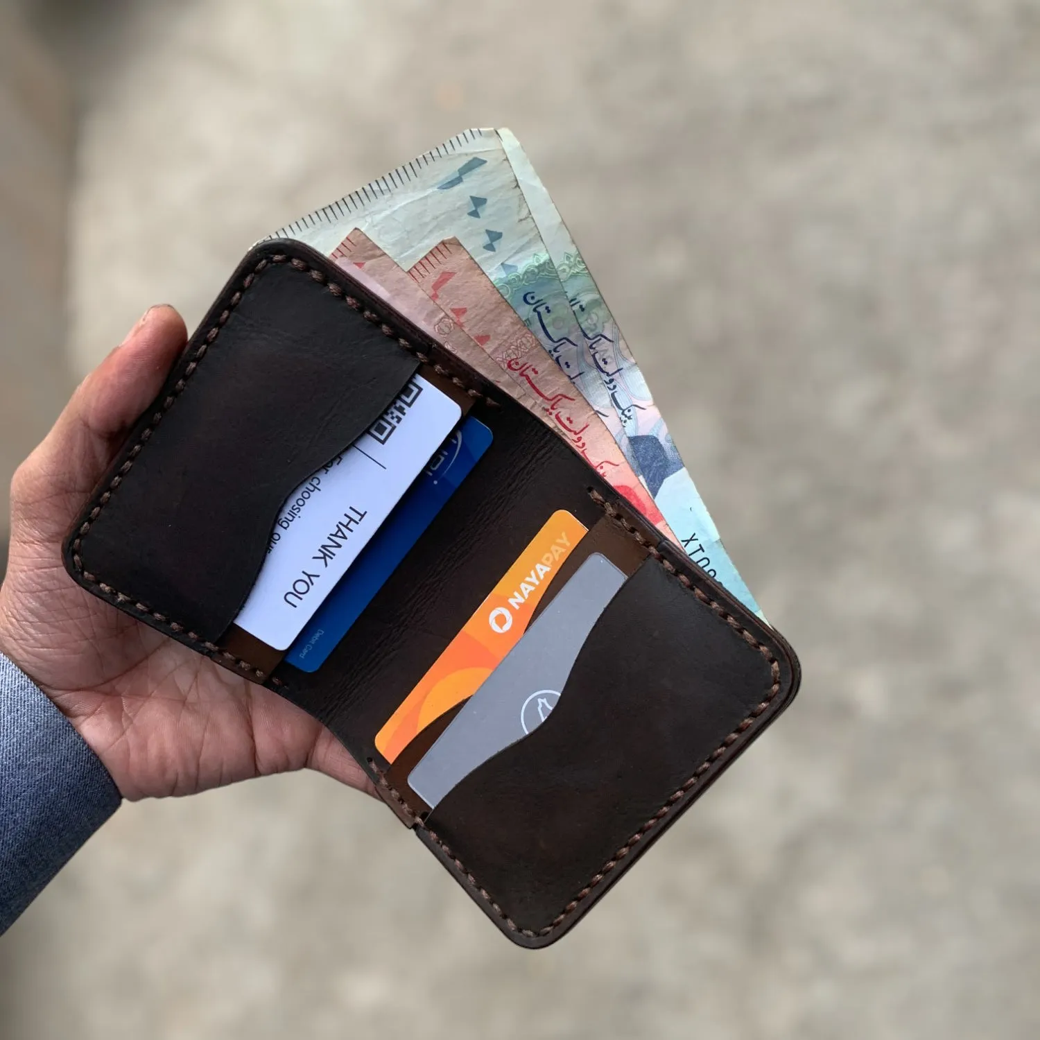 The Vertique - A Leather Cardholder Wallet