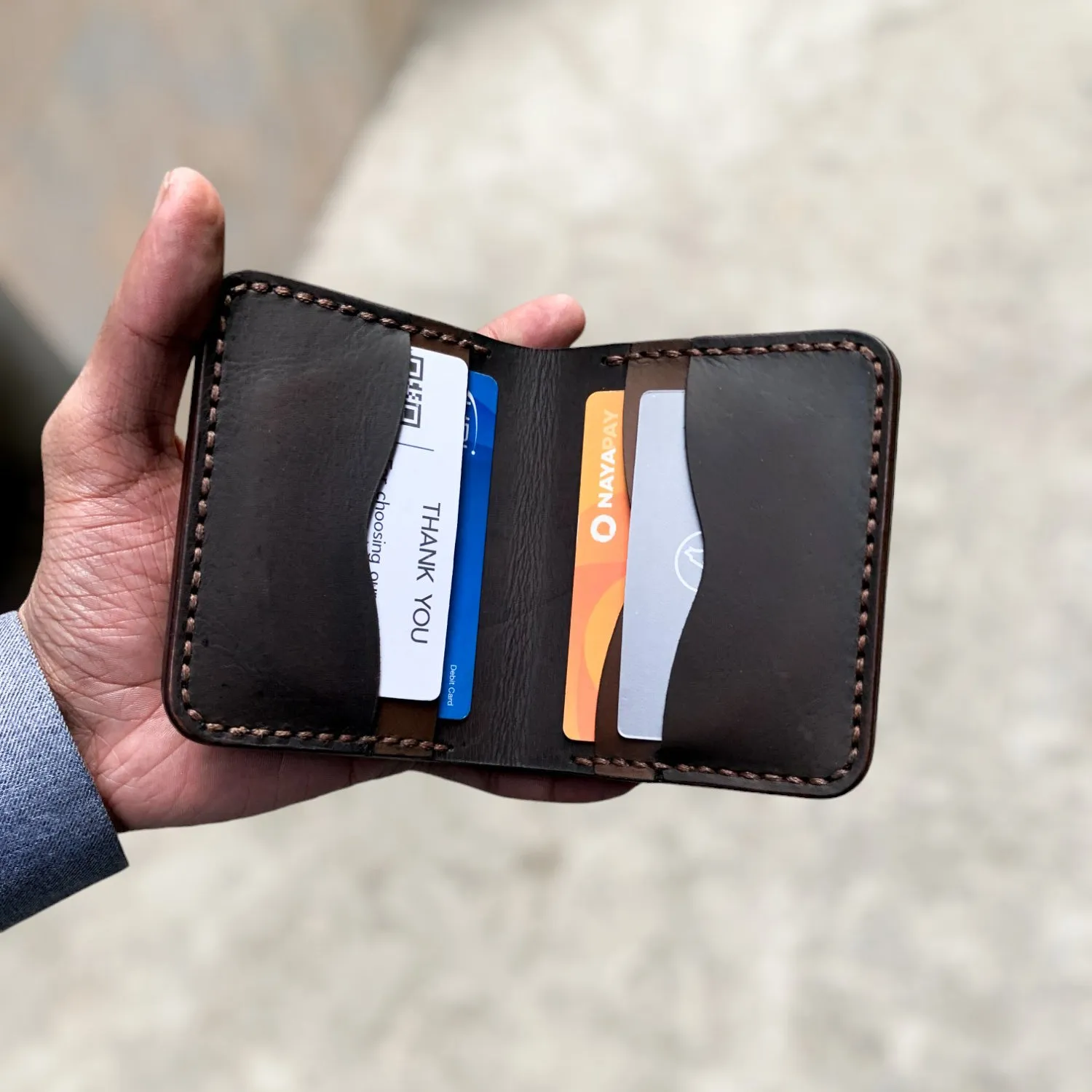 The Vertique - A Leather Cardholder Wallet