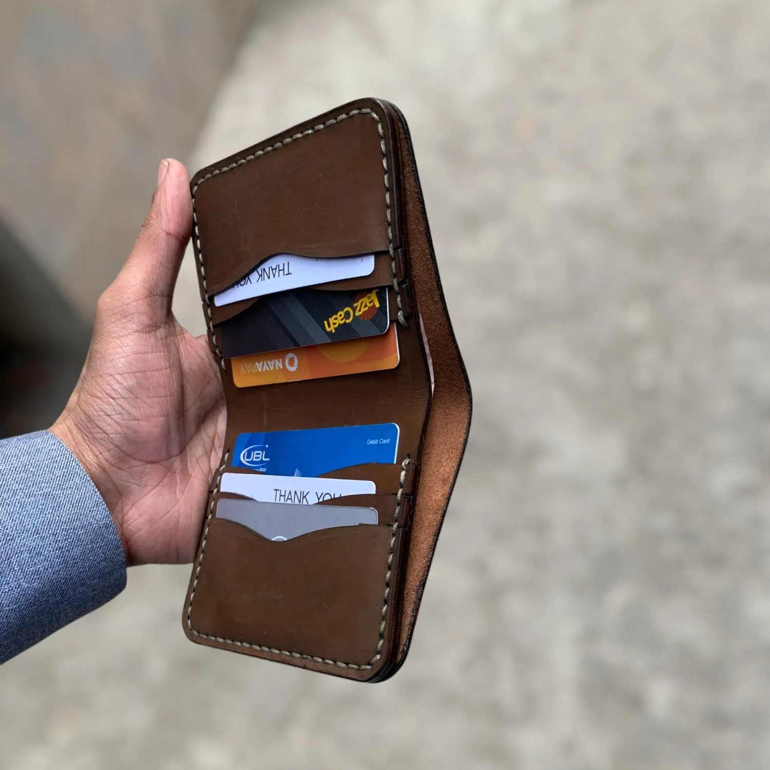 The Vertique - A Leather Cardholder Wallet