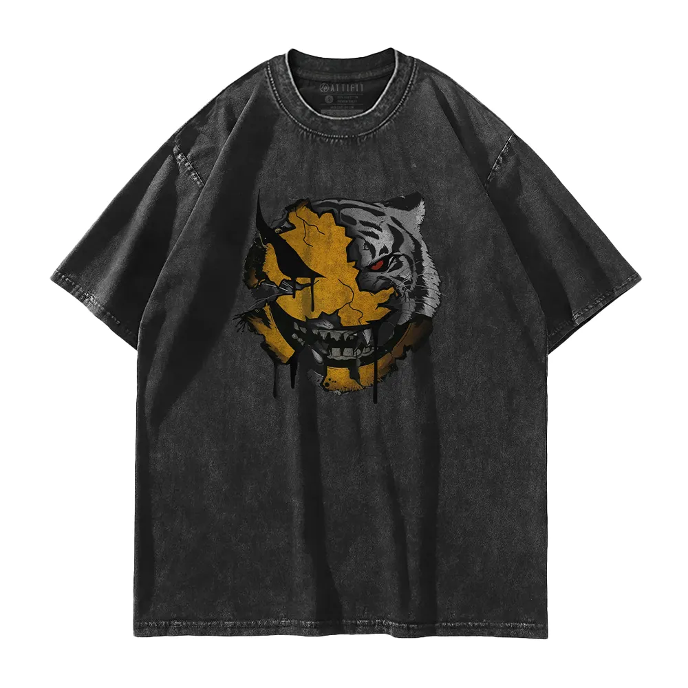 Tiger Smiley Washed T-Shirt