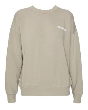 Tiny Logo Sweatshirt in Taupe