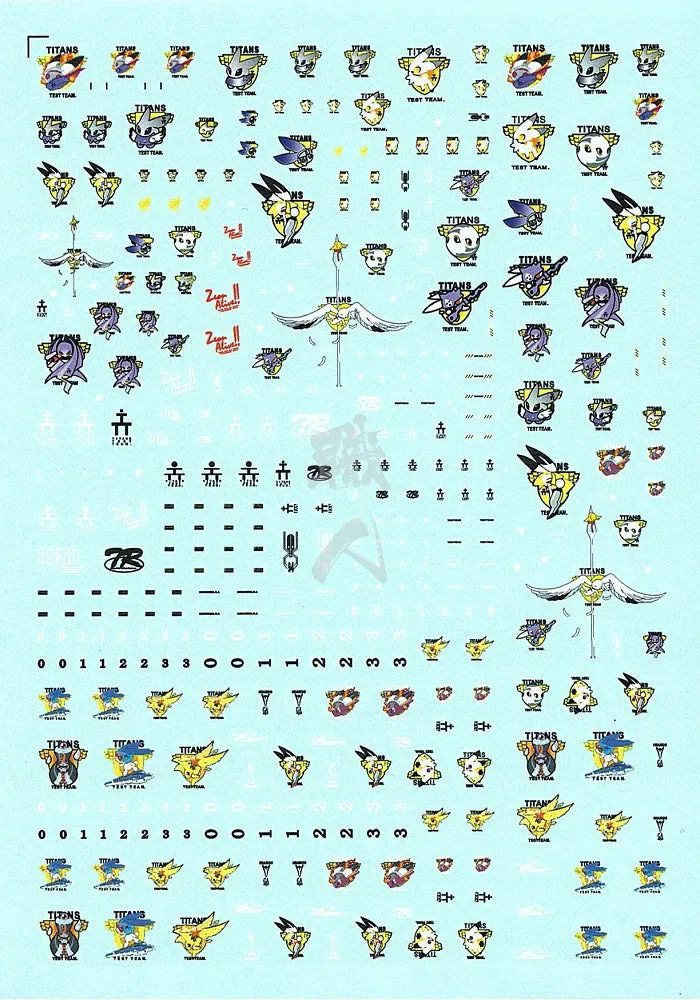 Titans Test Team [TTT] General Waterslide Decals