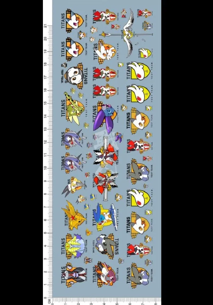 Titans Test Team [TTT] General Waterslide Decals