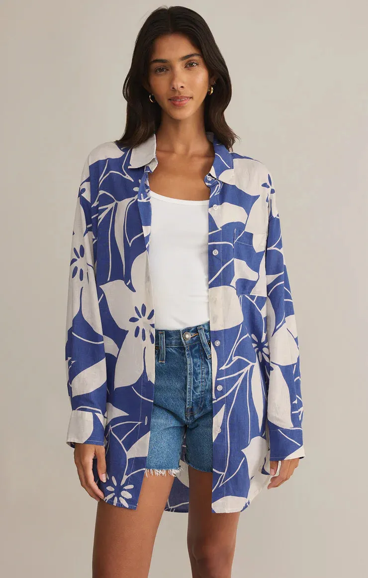 TOMAS MADERO LEAF BUTTON UP