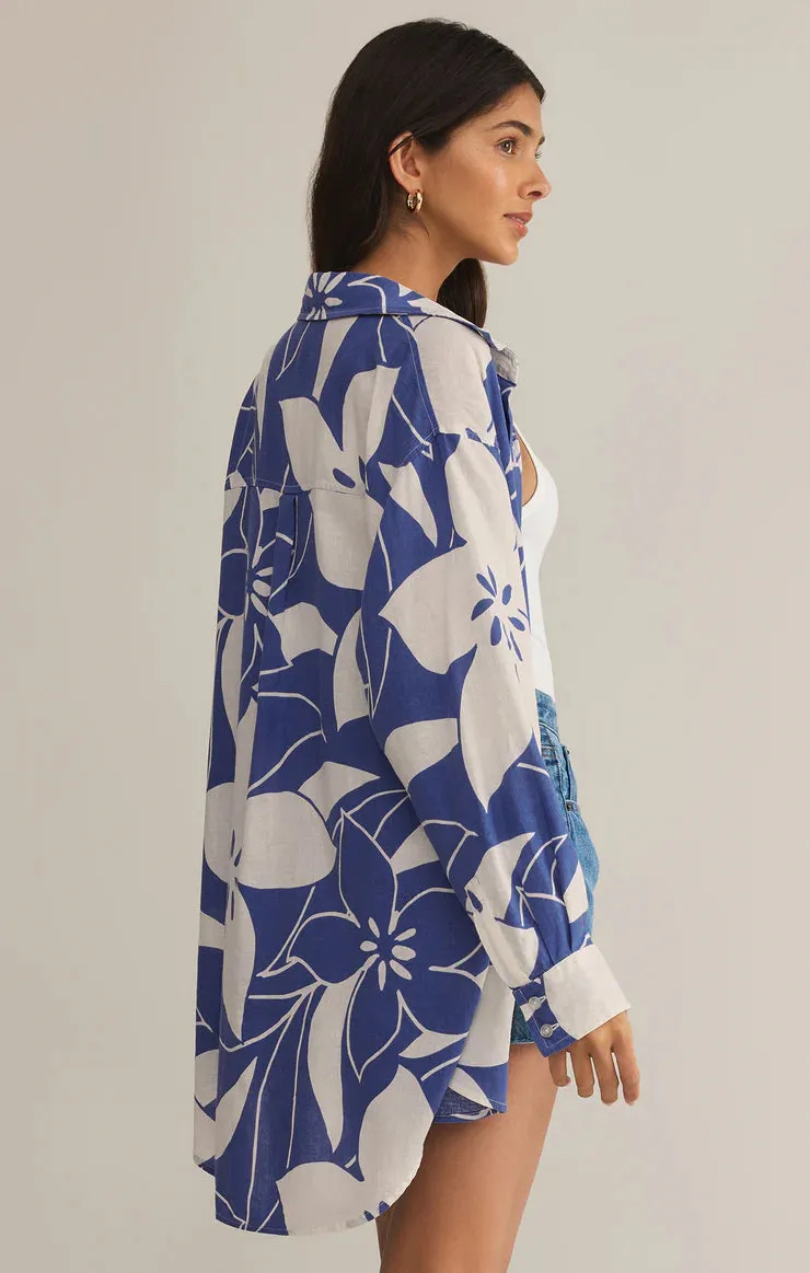 TOMAS MADERO LEAF BUTTON UP