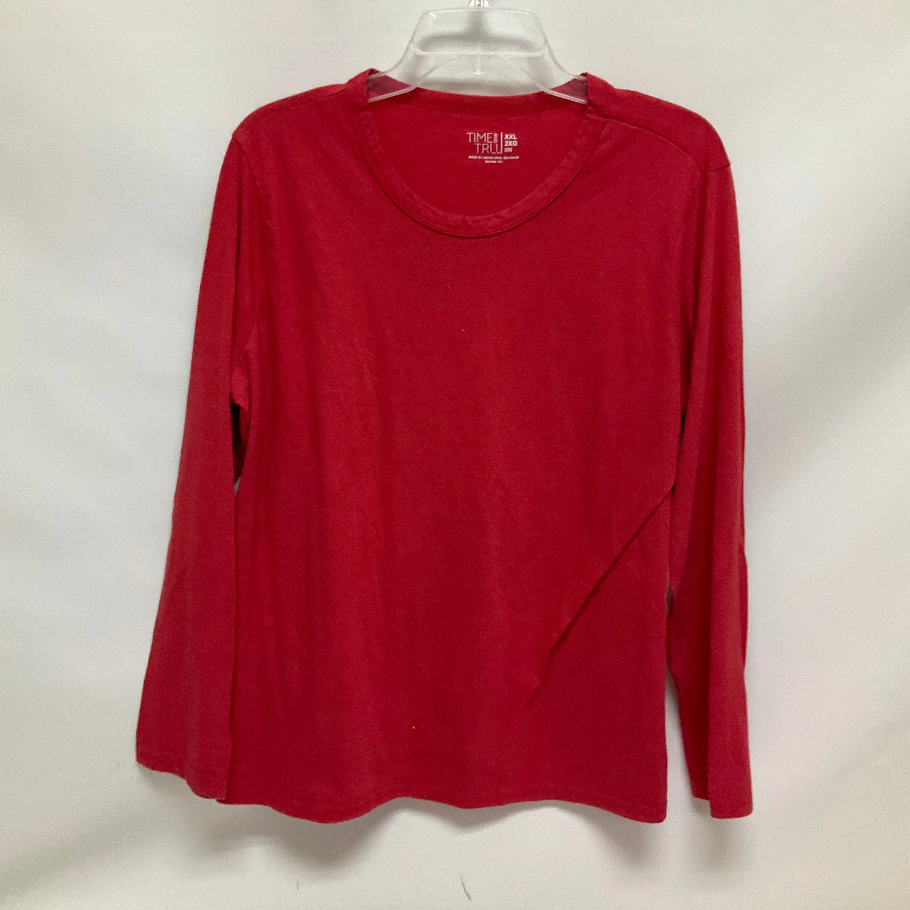 Top Long Sleeve Basic By Time And Tru  Size: 2x