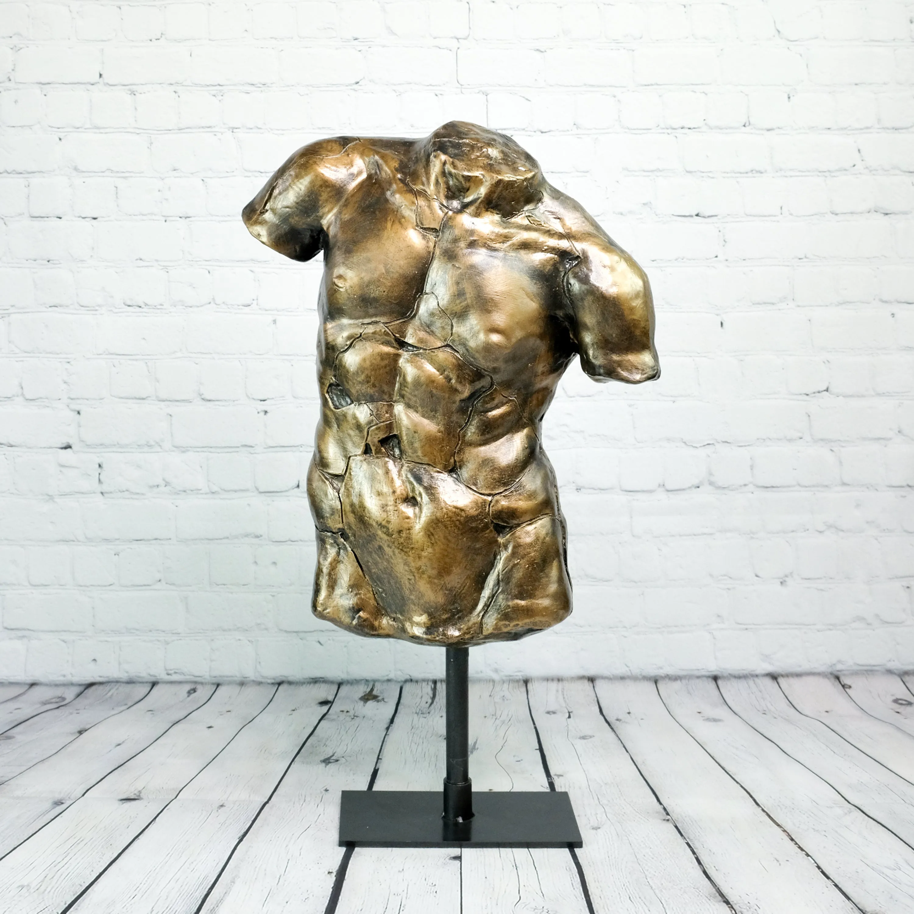 Torso of an athlete Apollo in Black & Gold (   more colors)